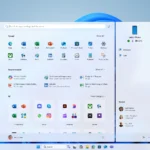 Giao diện Menu Start mới trên Windows 11 hiển thị ứng dụng ghim, đề xuất và danh mục