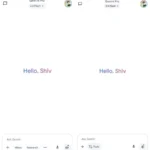 Giao diện thanh công cụ Gemini Android cũ (trái) và mới (phải) với nút 'Công cụ' được nhóm lại