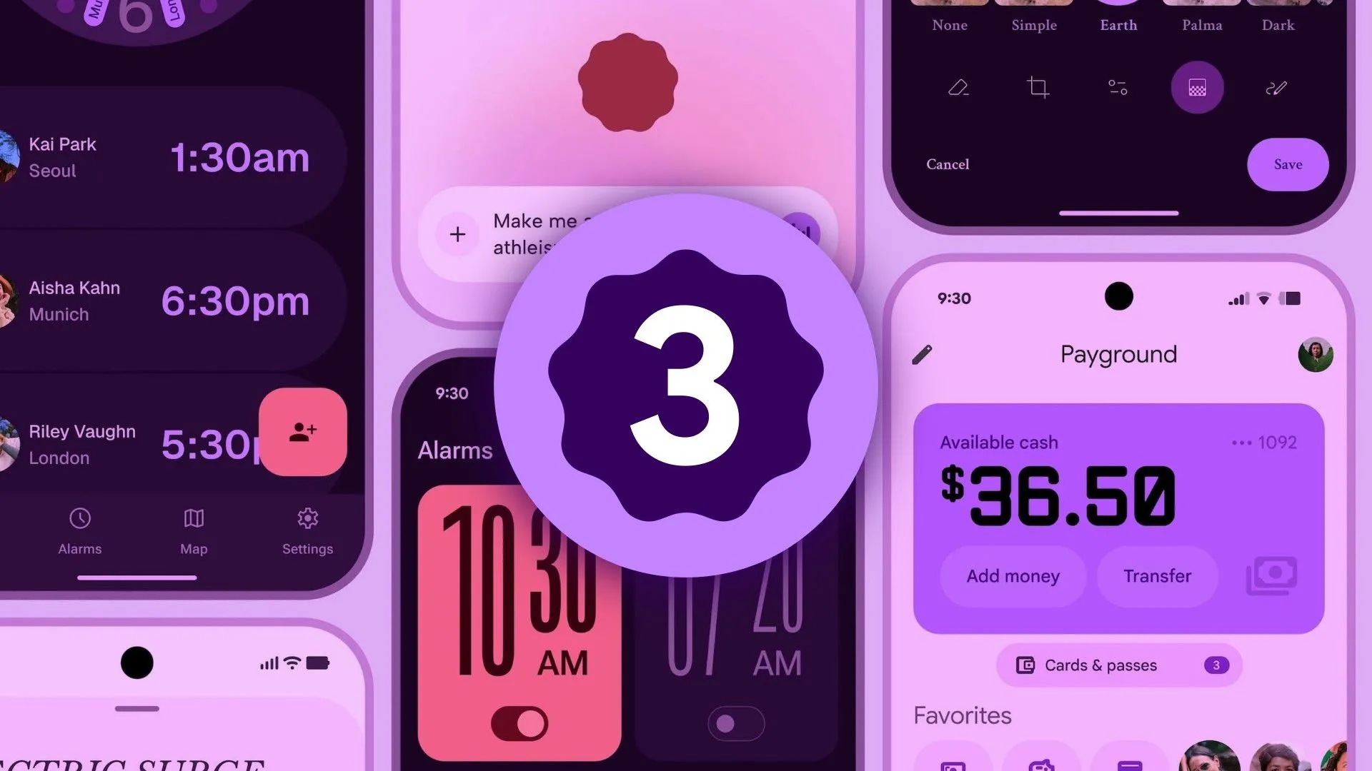 Hình ảnh minh họa giao diện Material Design 3 trên Android 16.