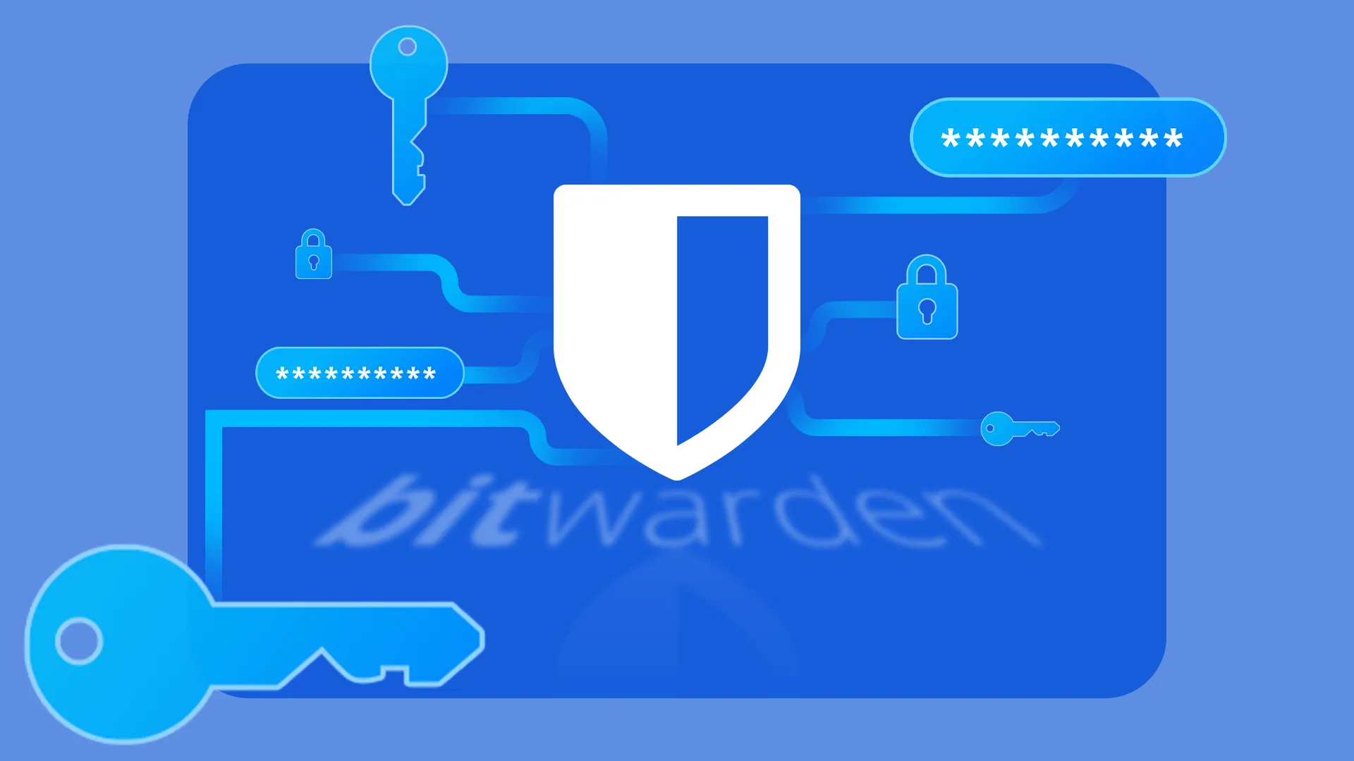 Logo Bitwarden, phần mềm quản lý mật khẩu mã nguồn mở