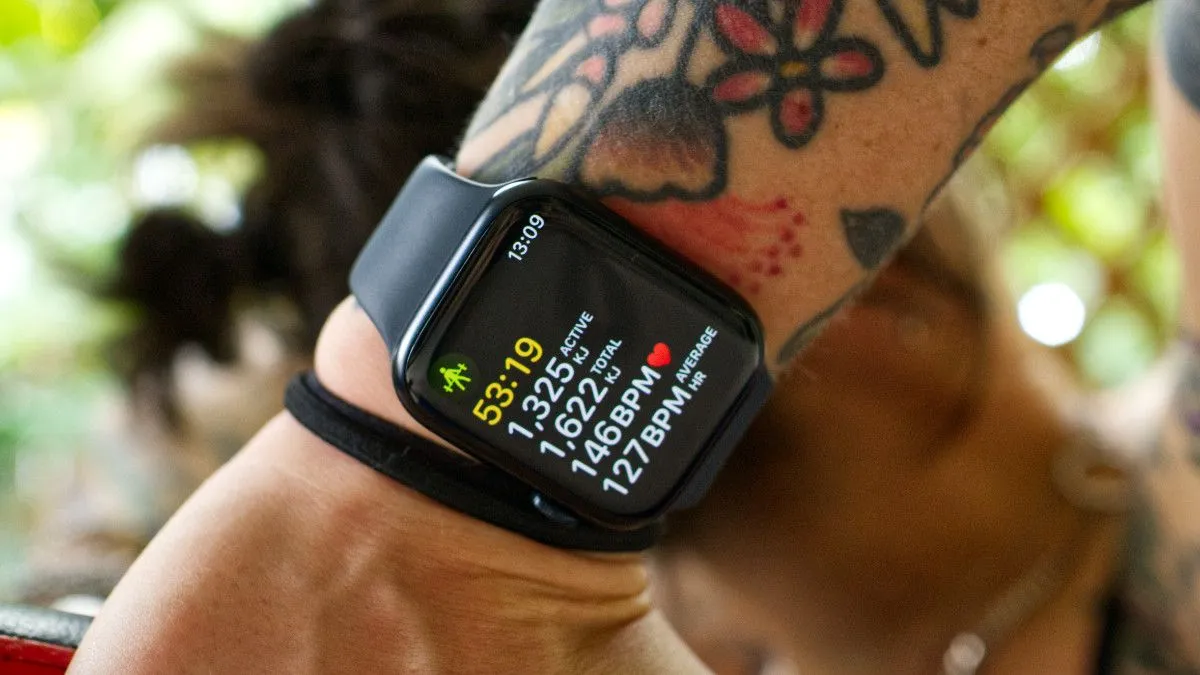 Màn hình bài tập Strength Training trên Apple Watch Series 8