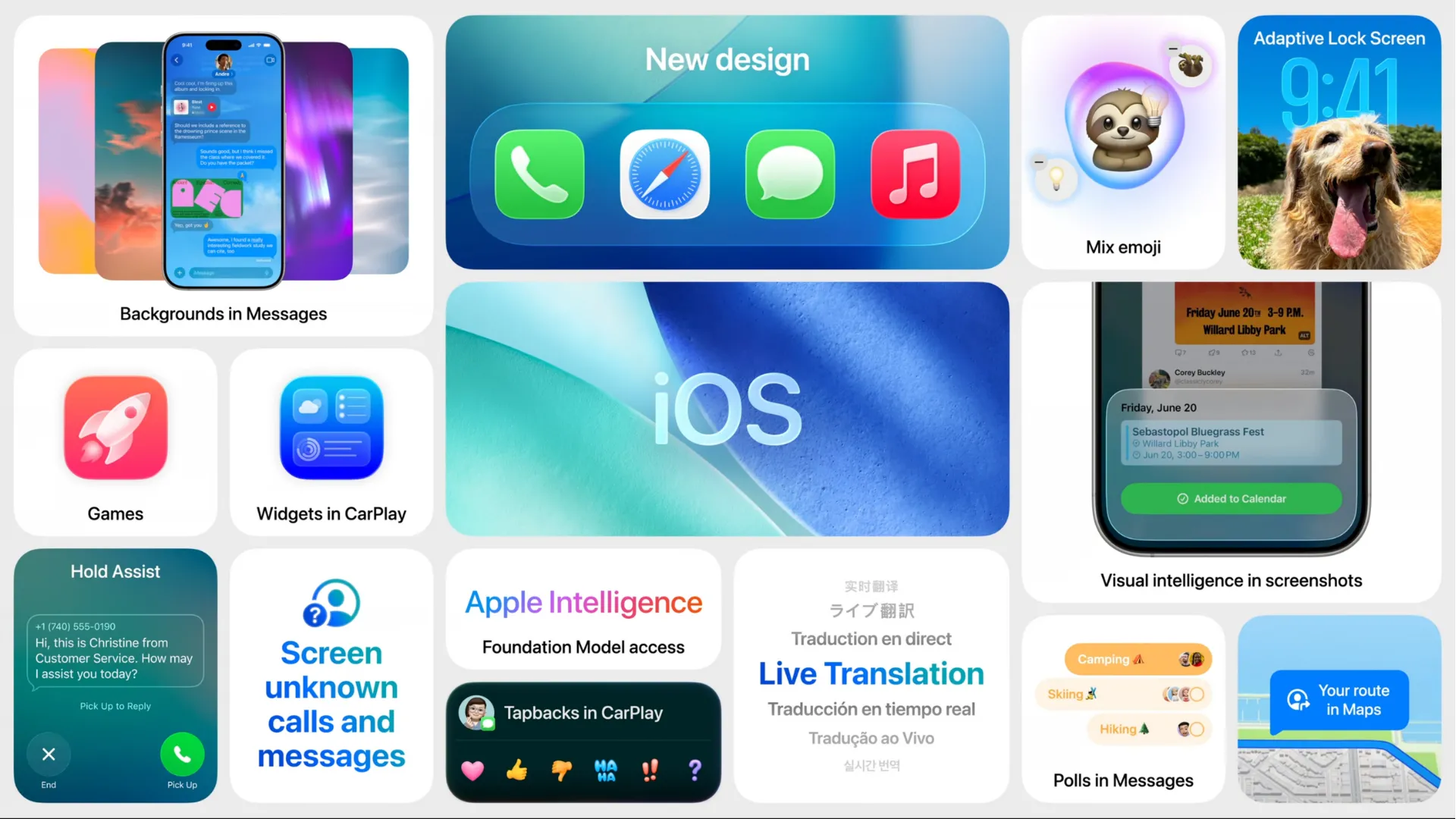 Ví dụ về giao diện 'Liquid Glass' trên iOS 26, thể hiện tính trong suốt.