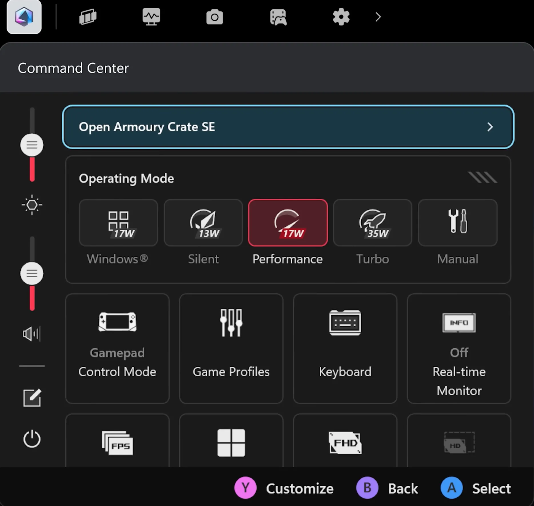 Xbox Game Bar được thiết kế lại, chạy widget ASUS Armoury Crate trên Windows.