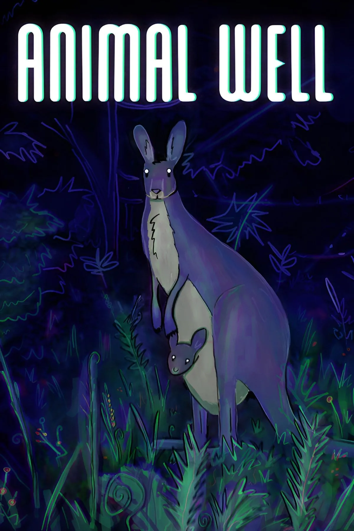 Cảnh khám phá trong game Animal Well với đồ họa pixel art ma mị