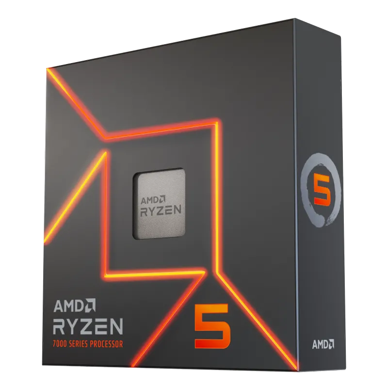 Chip xử lý AMD Ryzen 5, đại diện cho dòng CPU tầm trung mạnh mẽ được khuyến nghị để nâng cấp và giải quyết tình trạng nghẽn cổ chai.