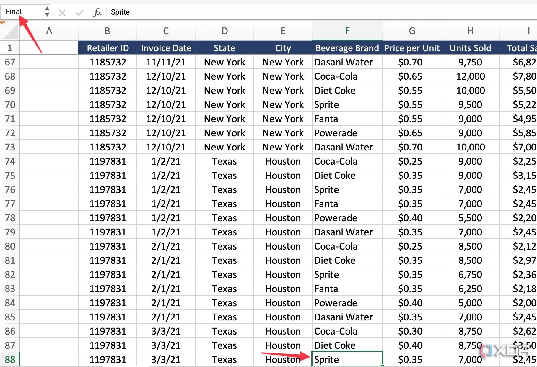 Đặt tên và đánh dấu ô quan trọng trong Excel để dễ dàng truy cập