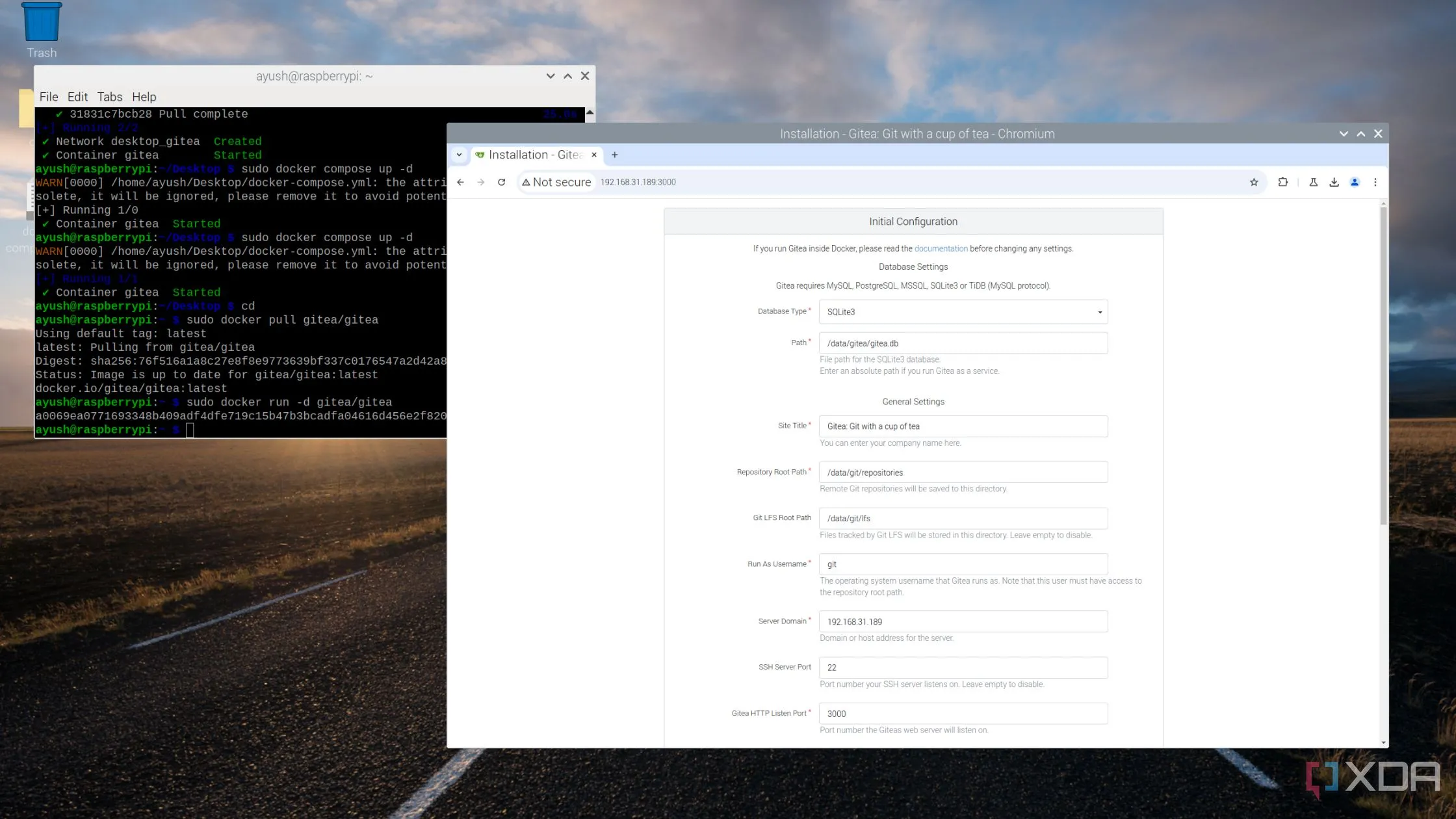 Giao diện Gitea – Giải pháp Git repository tự host