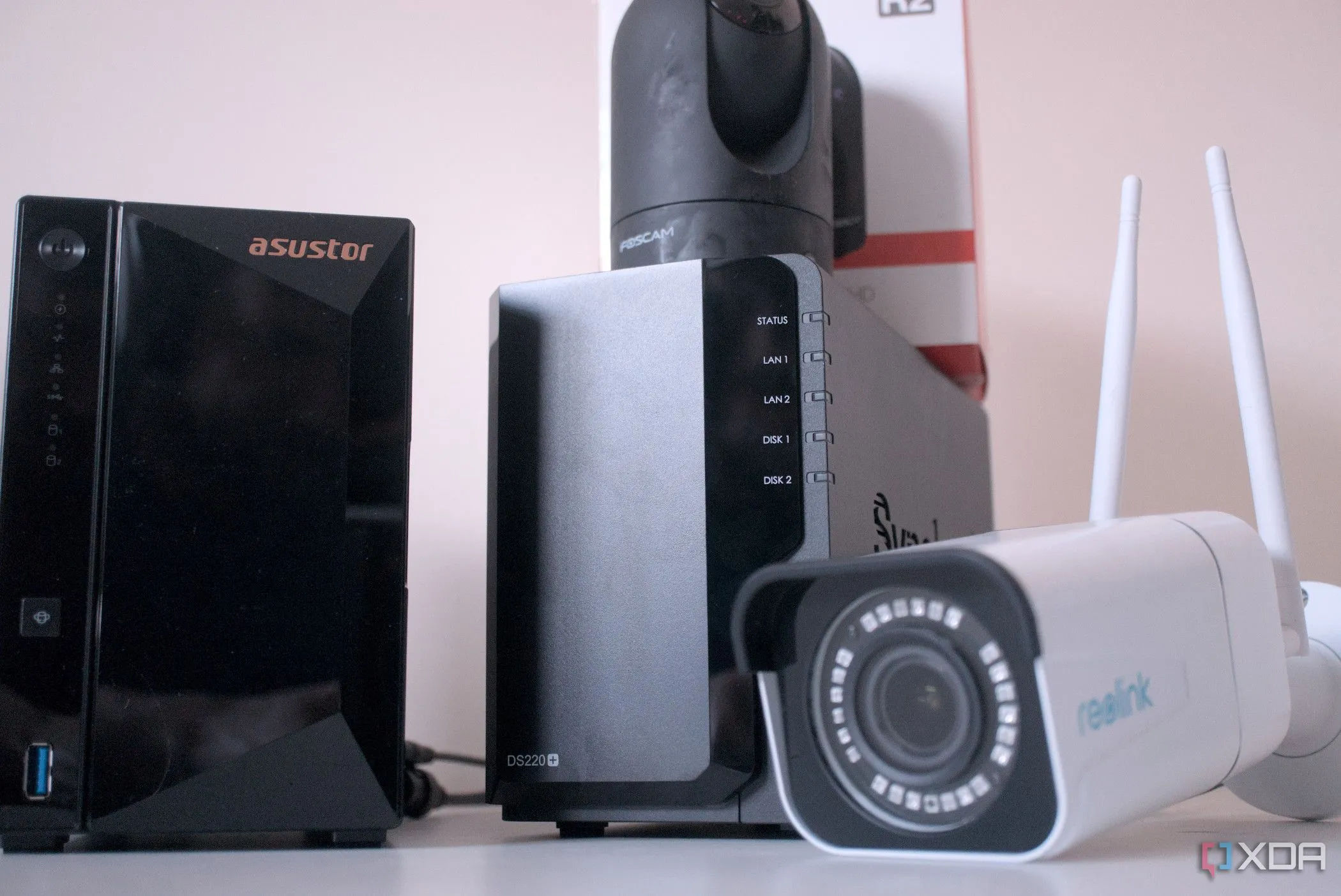 Hệ thống camera giám sát được tích hợp với thiết bị NAS.