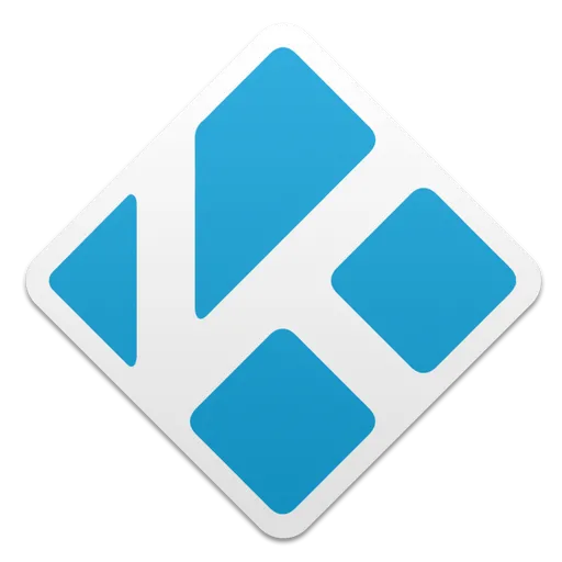 Logo chính thức của Kodi, biểu tượng cho phần mềm trung tâm giải trí đa phương tiện miễn phí và mã nguồn mở.
