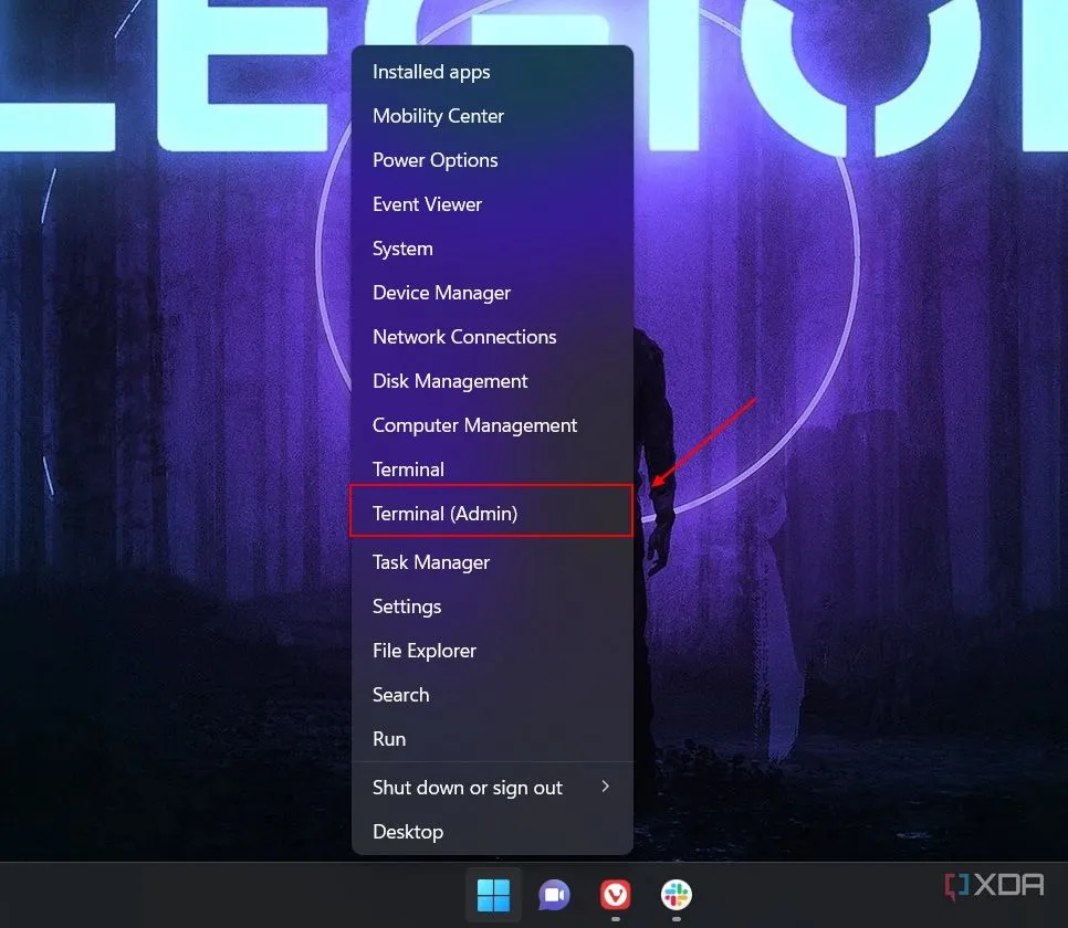 Mở Windows Terminal với quyền quản trị viên trên Windows 11