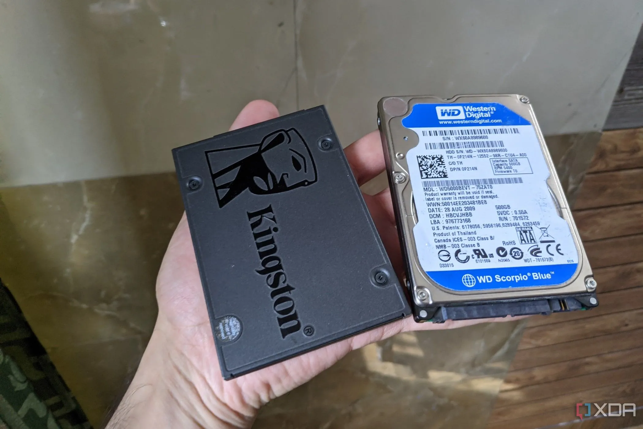 Ổ cứng SSD Kingstone và HDD WD, biểu tượng cho việc kiểm soát và lưu trữ dữ liệu cá nhân