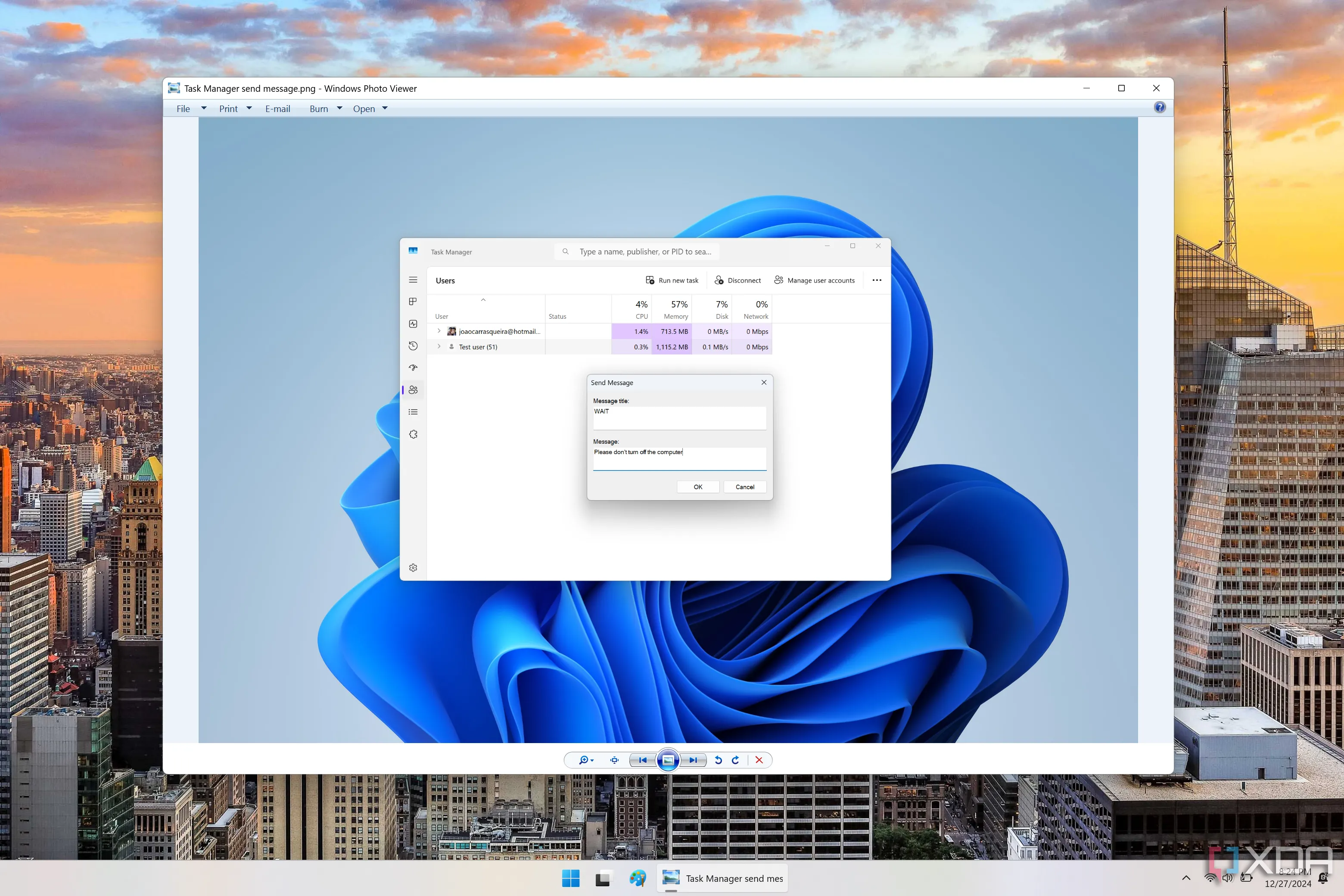 Windows Photo Viewer đang chạy trên Windows 11