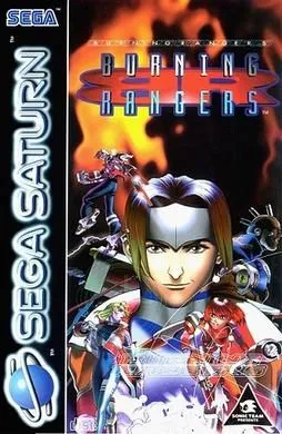 Ảnh bìa chính thức của game Burning Rangers trên Sega Saturn