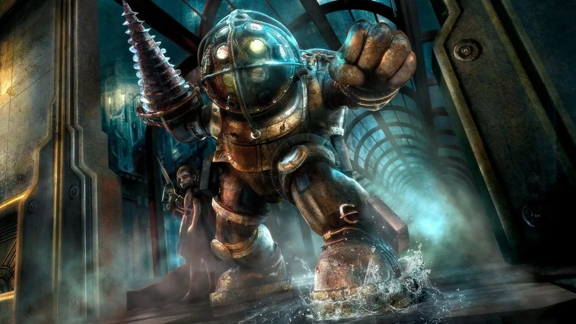 Ảnh bìa game BioShock trên Xbox 360, giới thiệu thế giới ngầm Rapture đầy bí ẩn