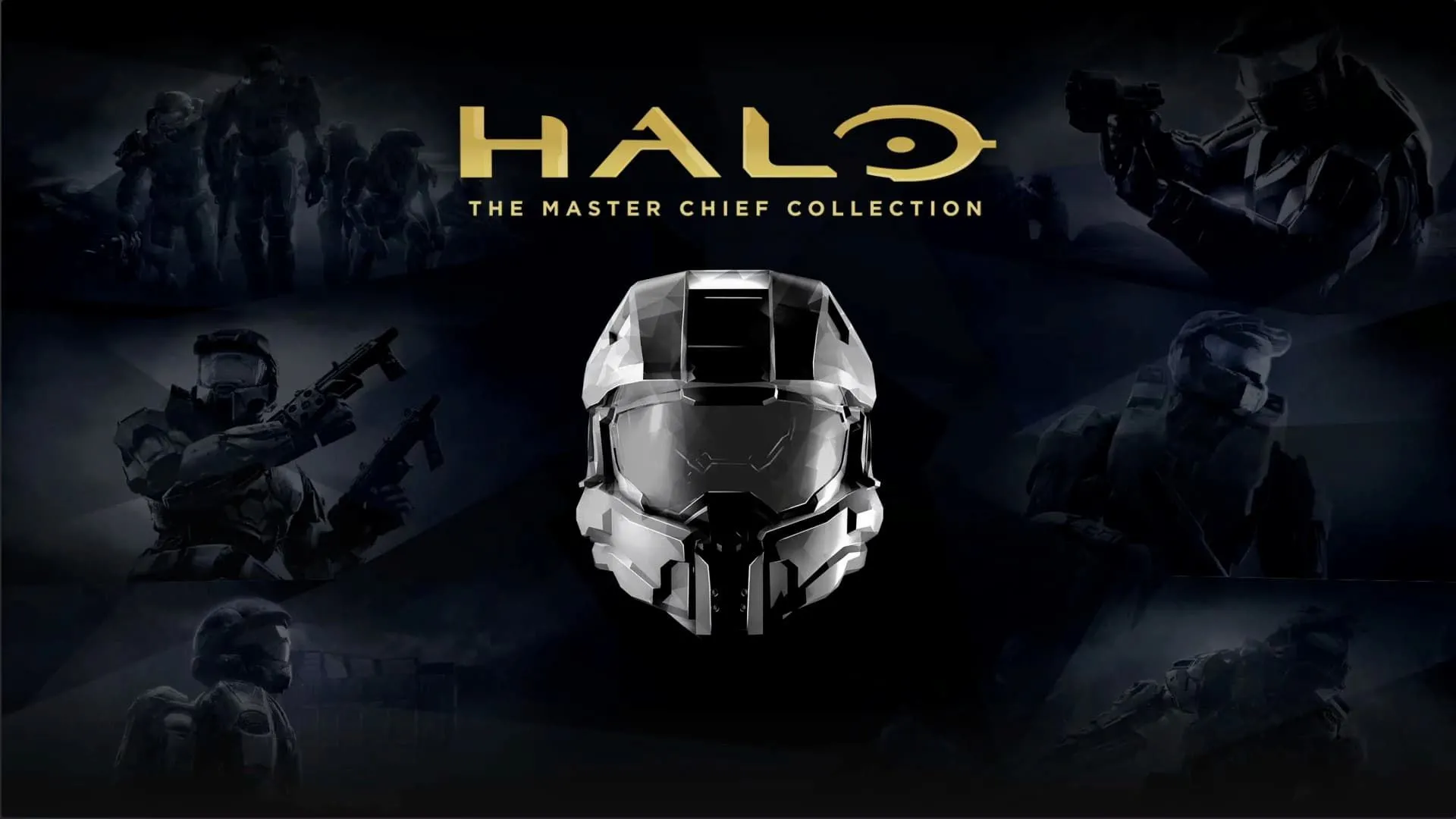 Ảnh bìa game Halo: The Master Chief Collection với Master Chief ở trung tâm