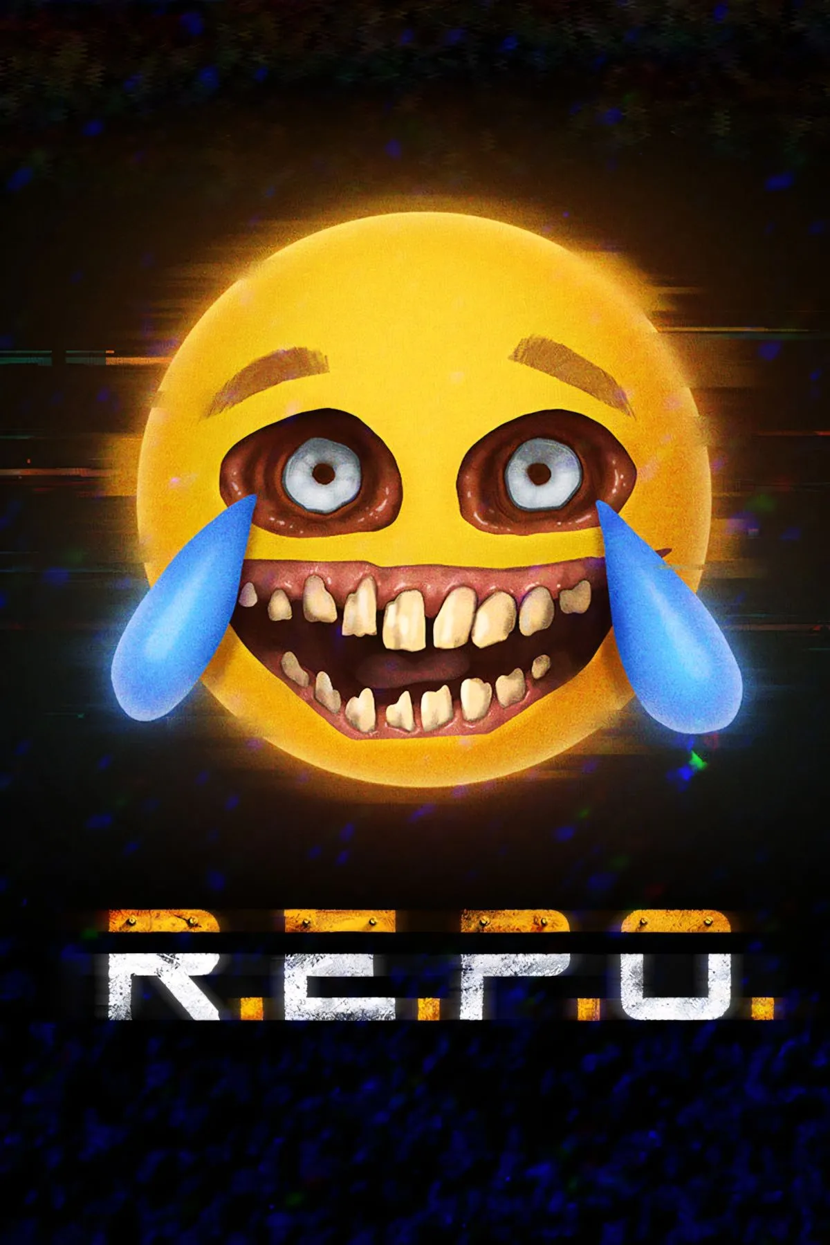 Ảnh bìa hoặc cảnh game R.E.P.O. với không gian tối tăm và sinh vật đáng sợ.