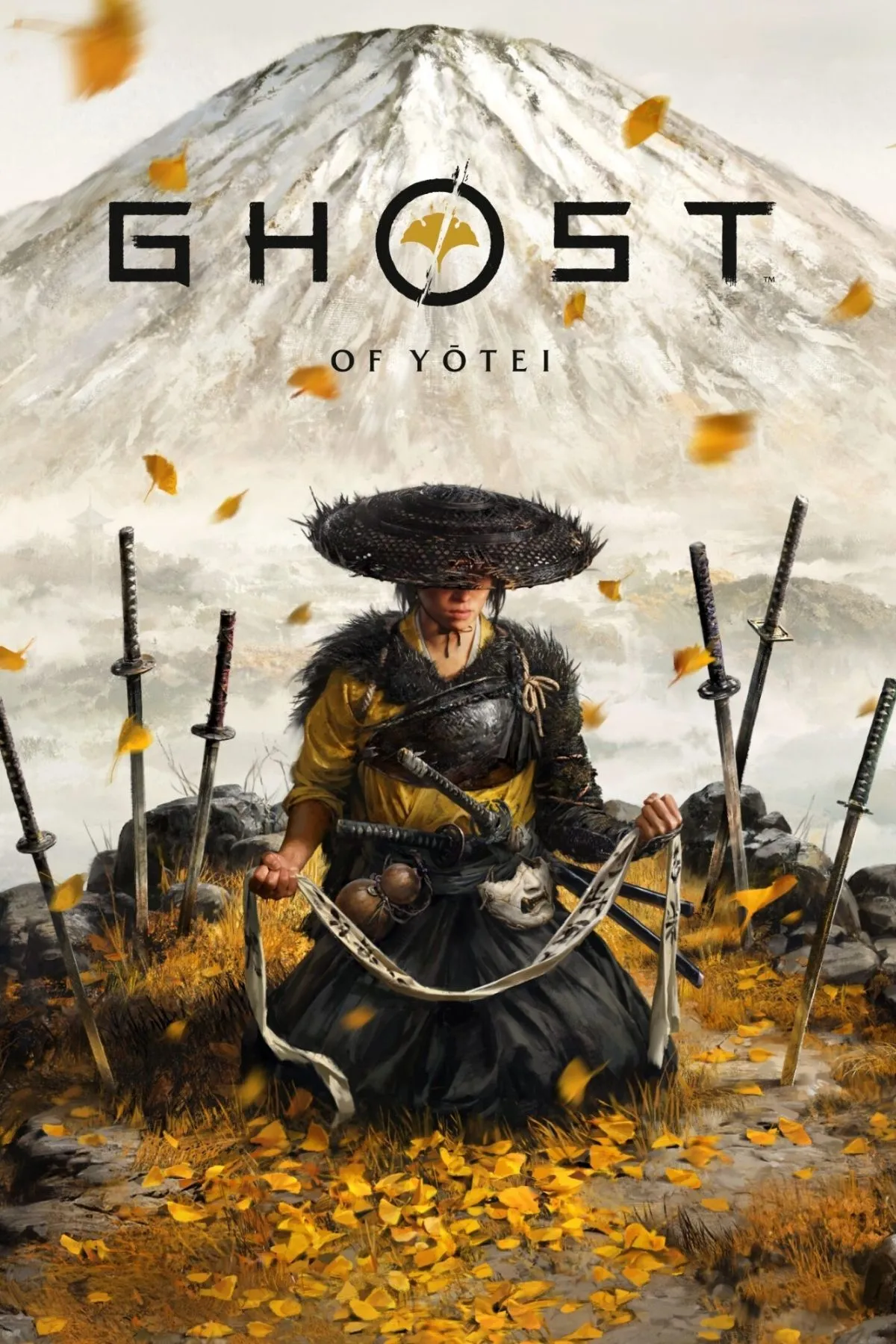 Ảnh bìa trang tag Ghost of Yotei, thể hiện phong cách nghệ thuật của game
