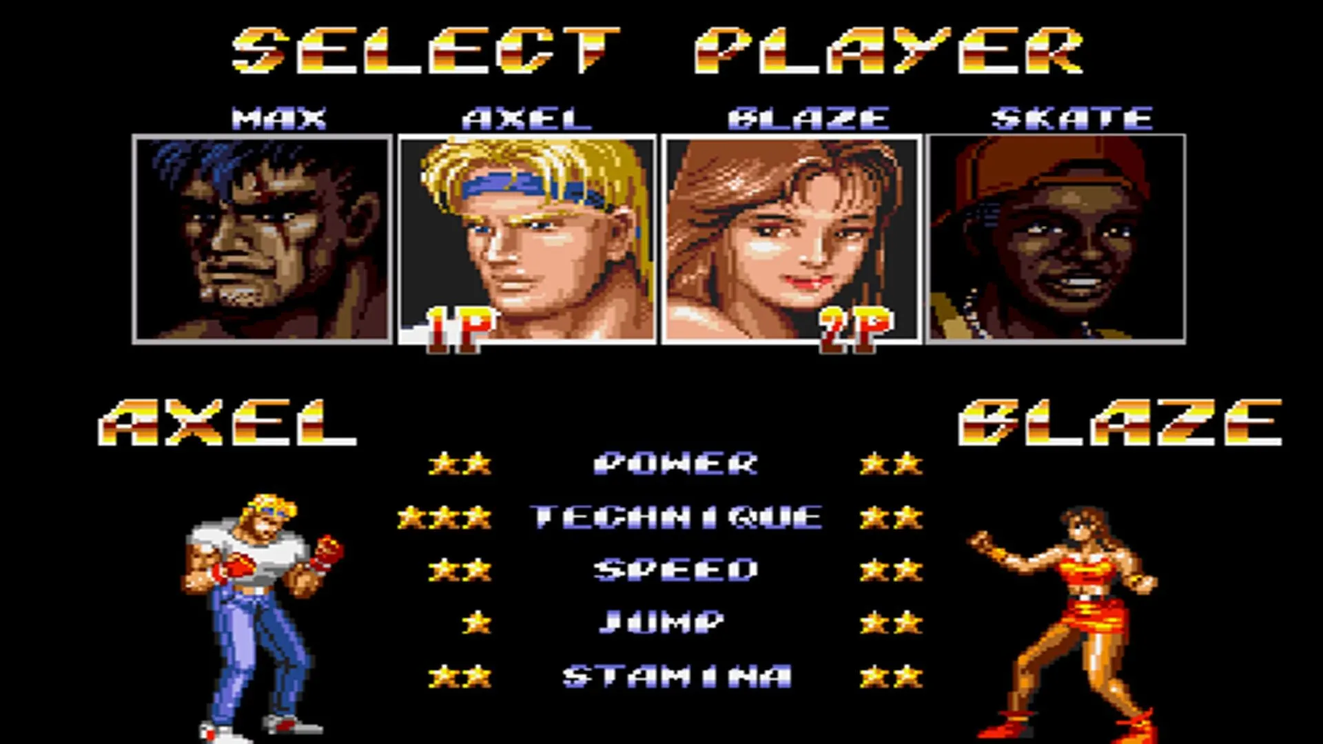 Ảnh chụp màn hình game Streets of Rage 2 đang chạy trên RetroArch, minh họa trải nghiệm co-op qua Netplay.
