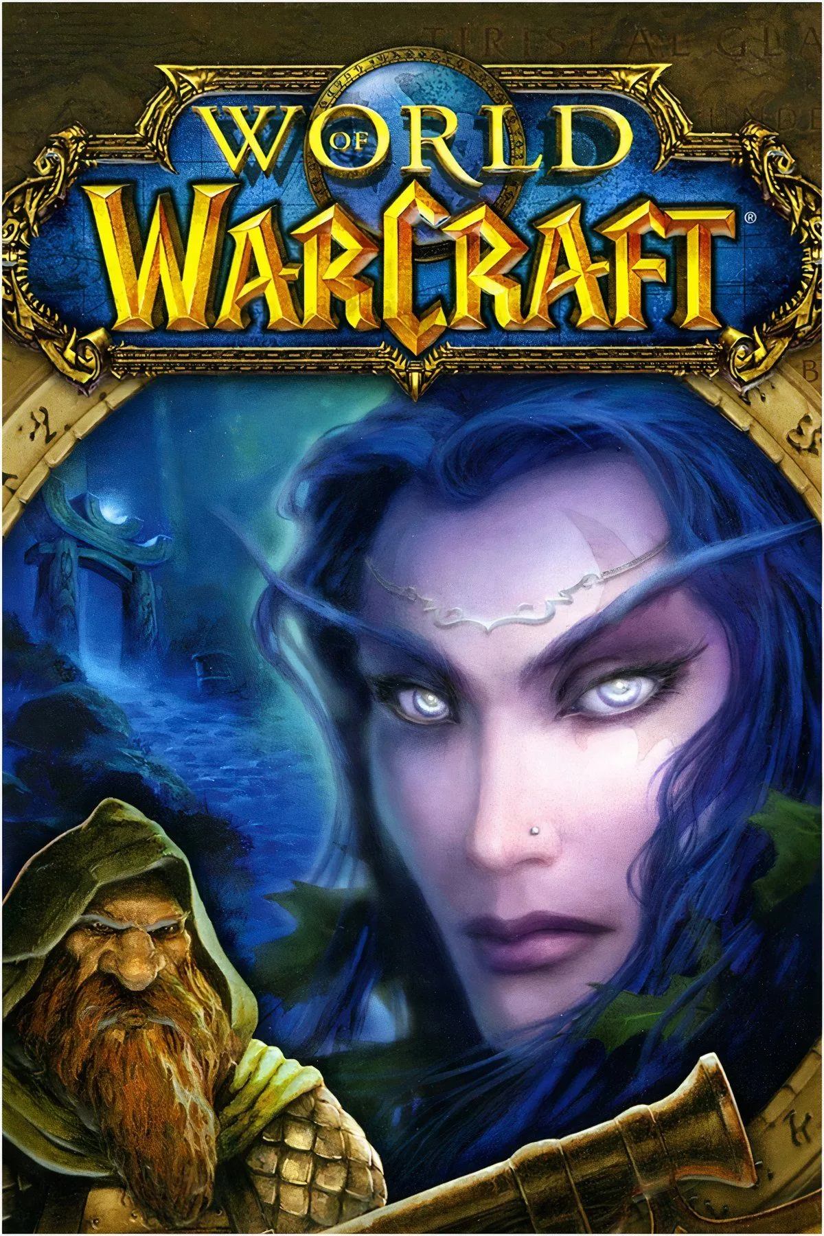 Ảnh ghép các nhân vật và thế giới trong World of Warcraft, biểu tượng của thể loại MMORPG.