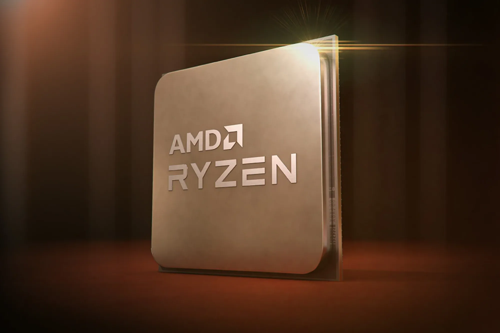 Ảnh render của một CPU AMD Ryzen 5000 series, minh họa cho sự trở lại mạnh mẽ của kiến trúc Zen