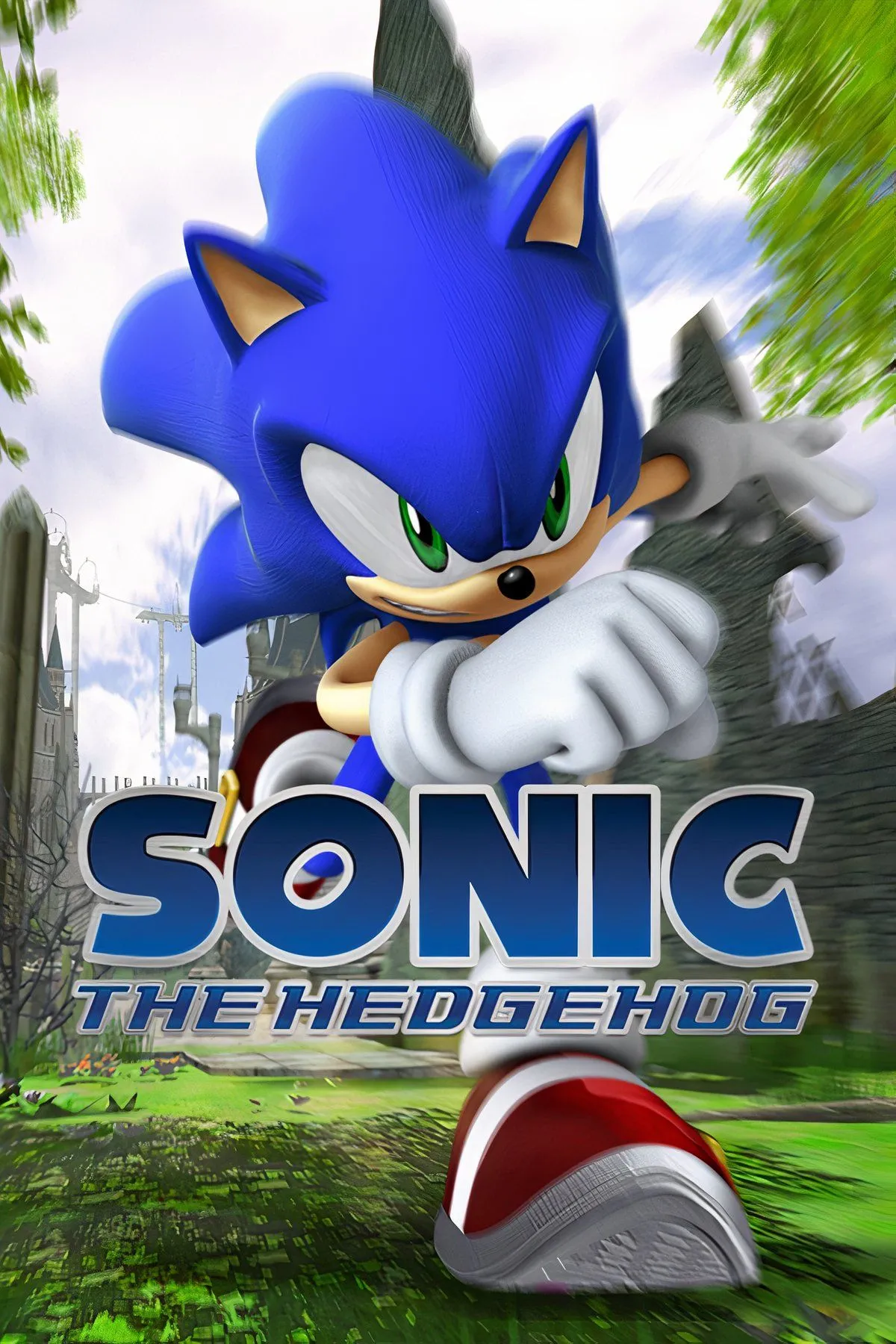 Ảnh tổng hợp các nhân vật Sonic, Shadow và Silver trong tựa game Sonic the Hedgehog (2006), thể hiện các phân cảnh hành động.