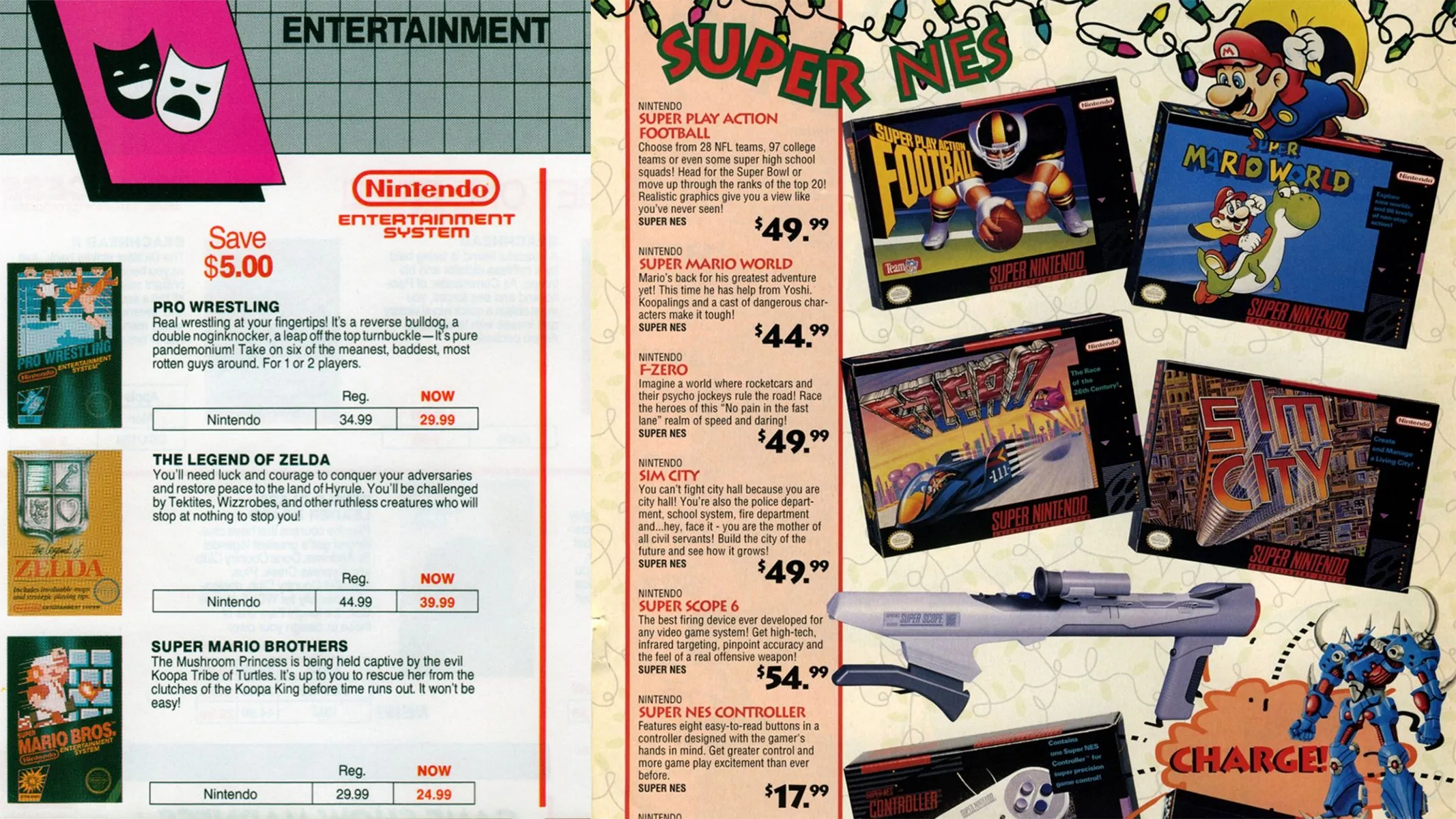 Bảng giá các tựa game và console NES, SNES từ thập niên 80-90 được quét bởi Hugues Johnson