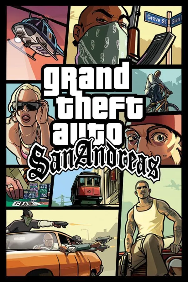 Bìa đĩa game Grand Theft Auto: San Andreas