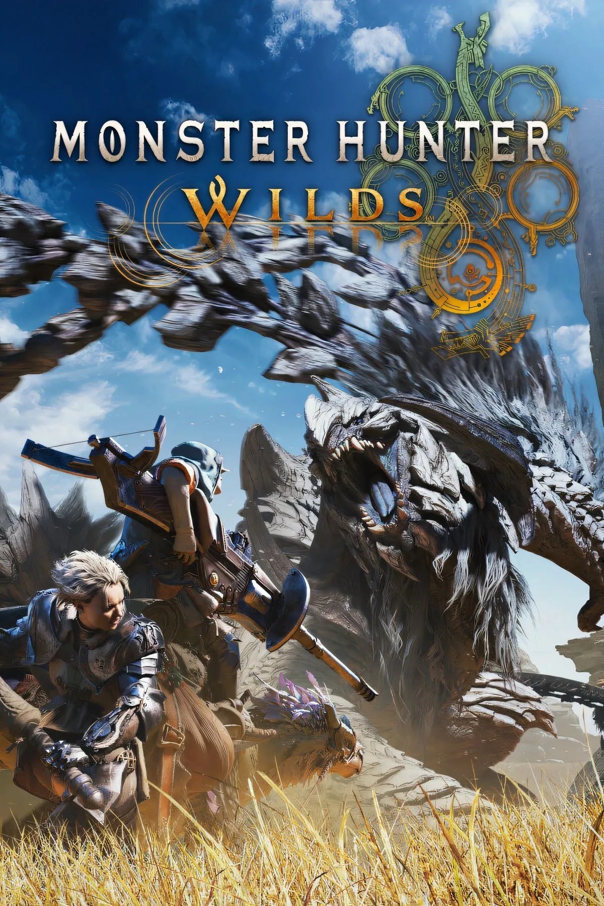 Bìa game Monster Hunter Wilds, một tựa game hành động phiêu lưu được tác giả trải nghiệm nhờ mã phát hành