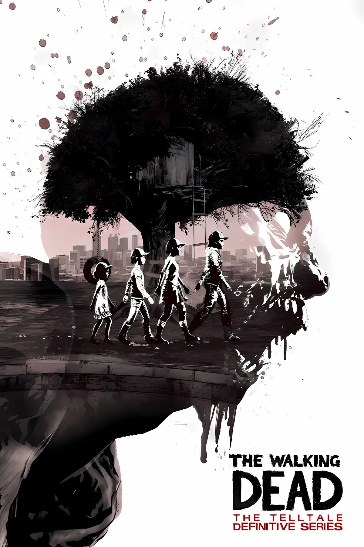 Bìa The Walking Dead: The Telltale Definitive Series với Lee và Clementine, biểu tượng cho lựa chọn cuối cùng ám ảnh nhất của mùa game đầu tiên