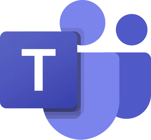 Biểu tượng logo của ứng dụng Microsoft Teams màu tím.