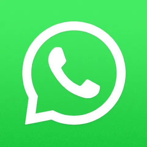 Biểu tượng logo của WhatsApp màu xanh lá cây.