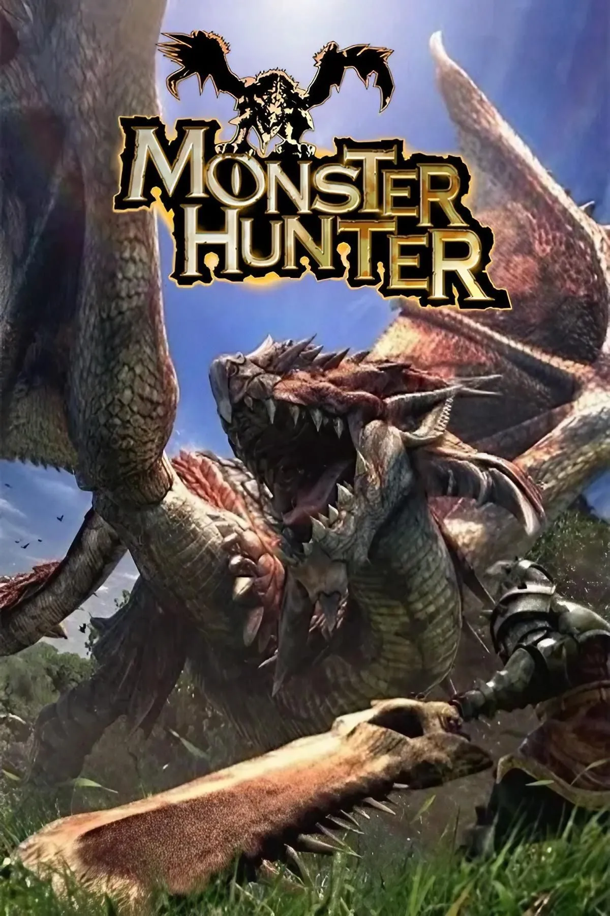 Biểu tượng và một con quái vật lớn đặc trưng của series game hành động nhập vai Monster Hunter.