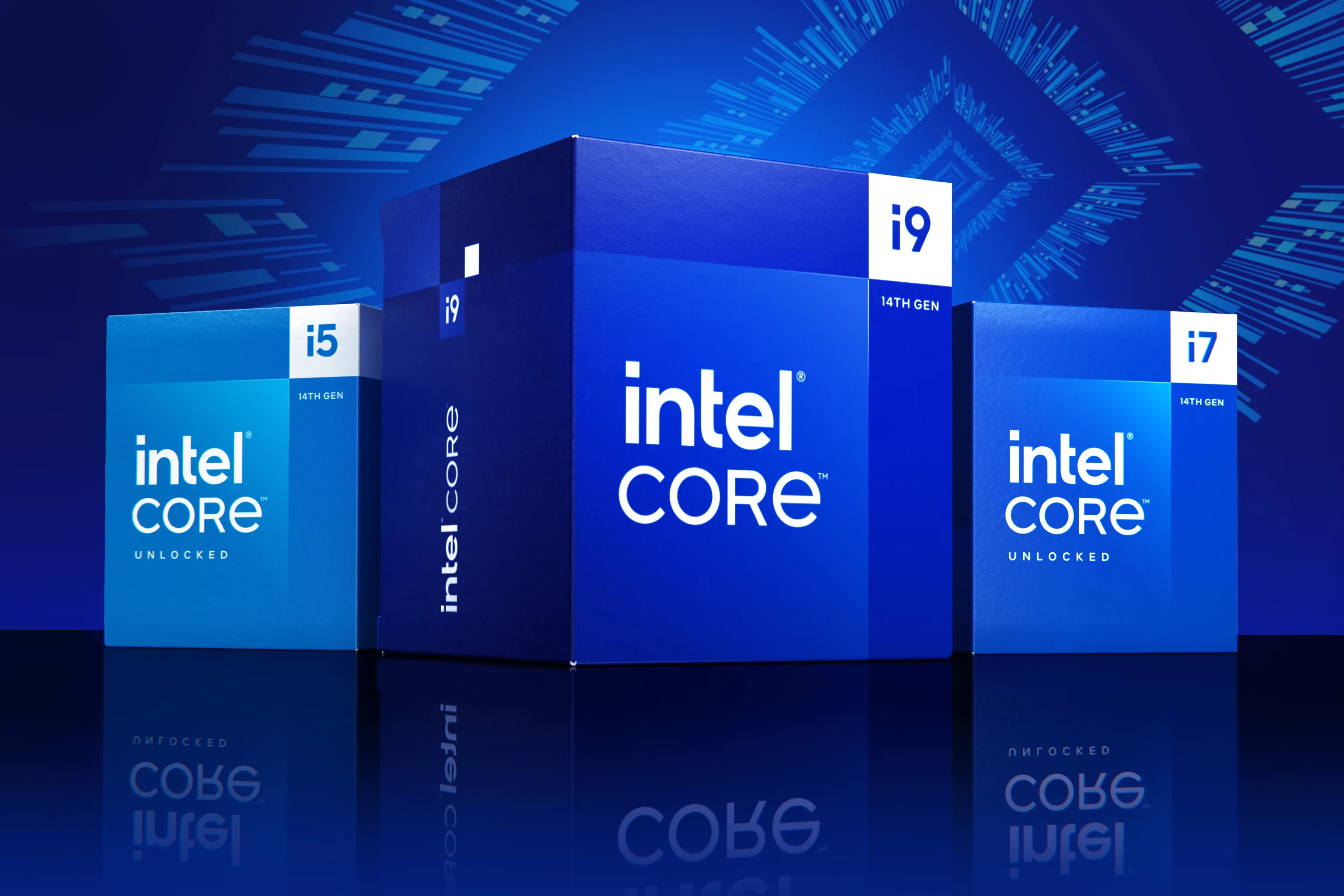 Bộ ba CPU Intel Core i5, i7, i9 thế hệ 14 Raptor Lake
