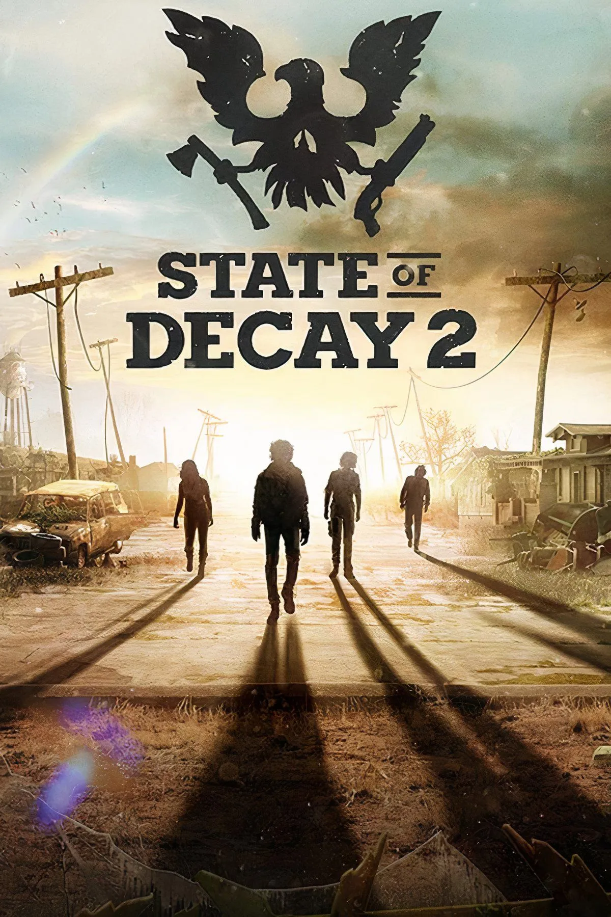 Bối cảnh thế giới mở trong State of Decay 2, một tựa game sinh tồn zombie tập trung xây dựng cộng đồng.