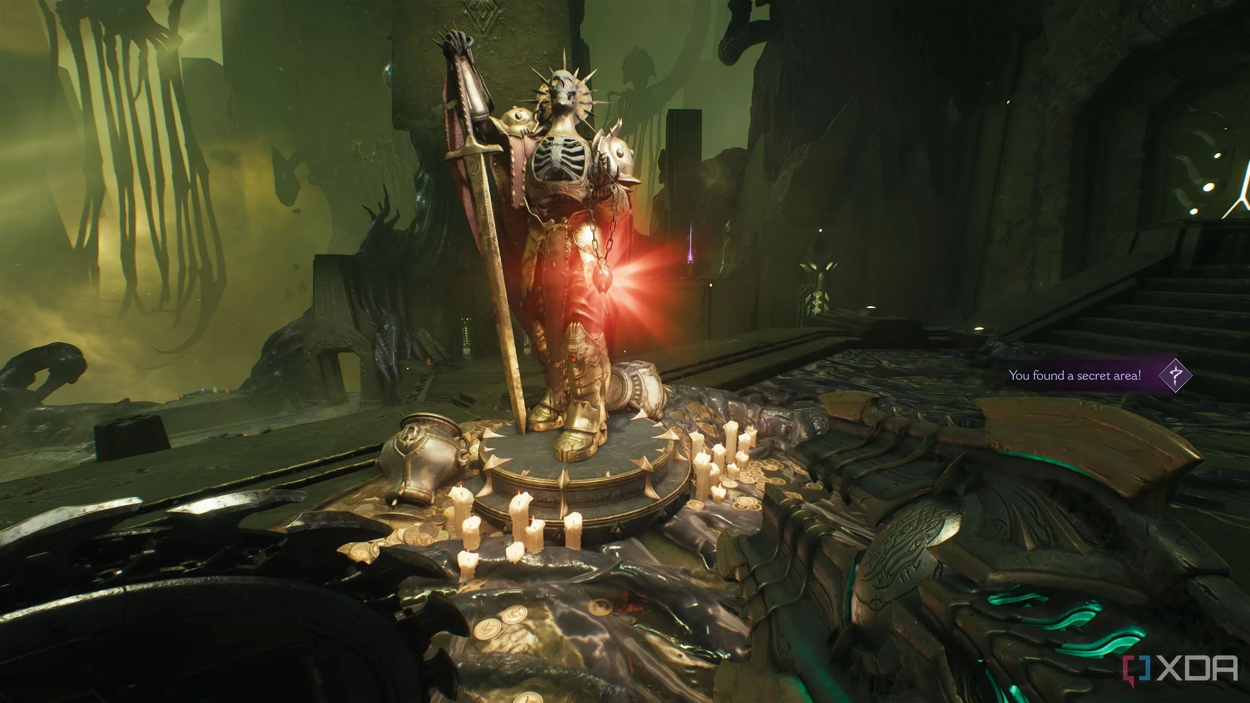 Bức tượng Ngọc Ruby Đỏ đầu tiên trong khu vực bí mật 2 Chương 15 Doom The Dark Ages.