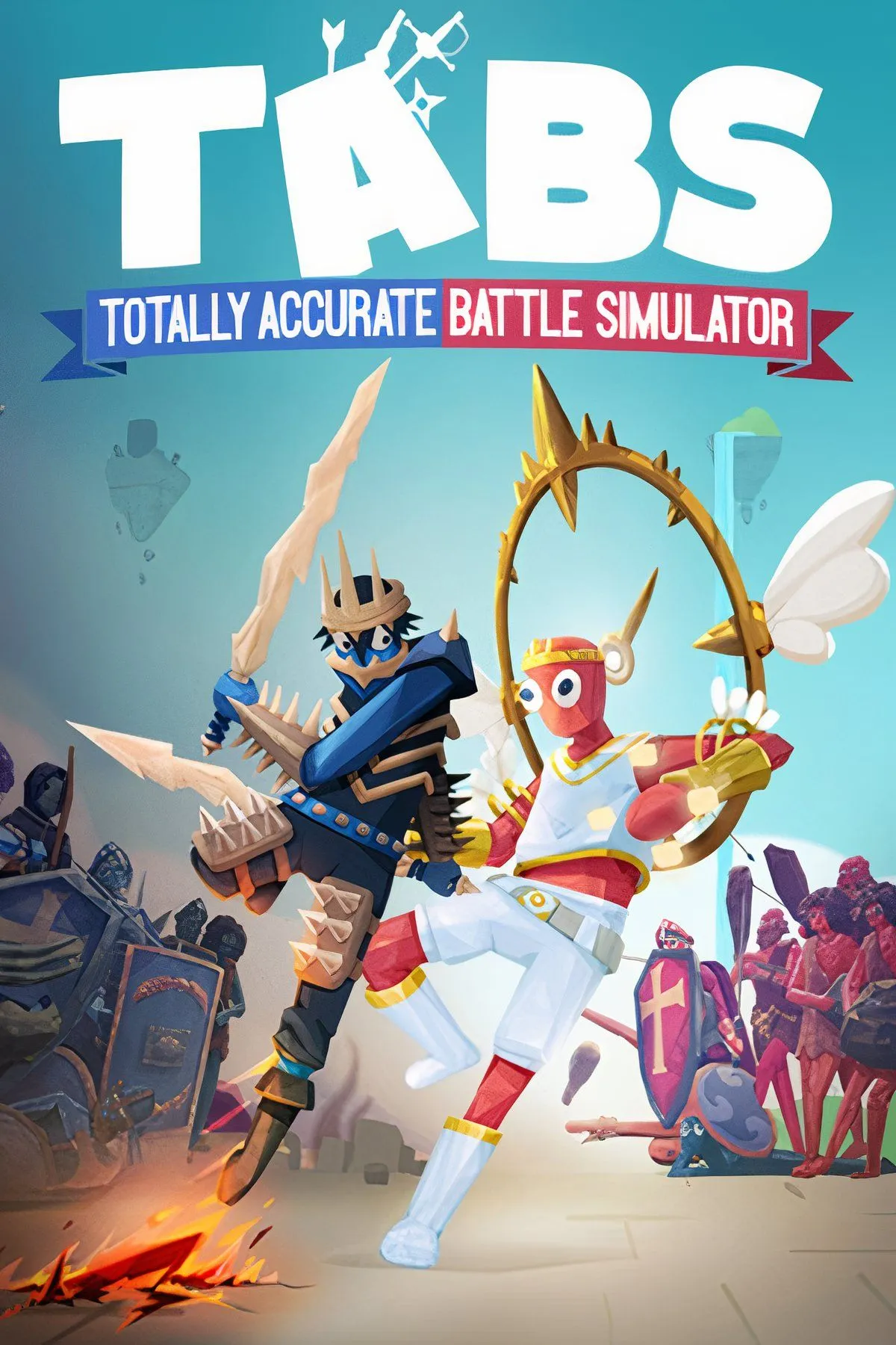 Các đơn vị lính kỳ quặc giao chiến trong Totally Accurate Battle Simulator, tạo nên những trận chiến hài hước.
