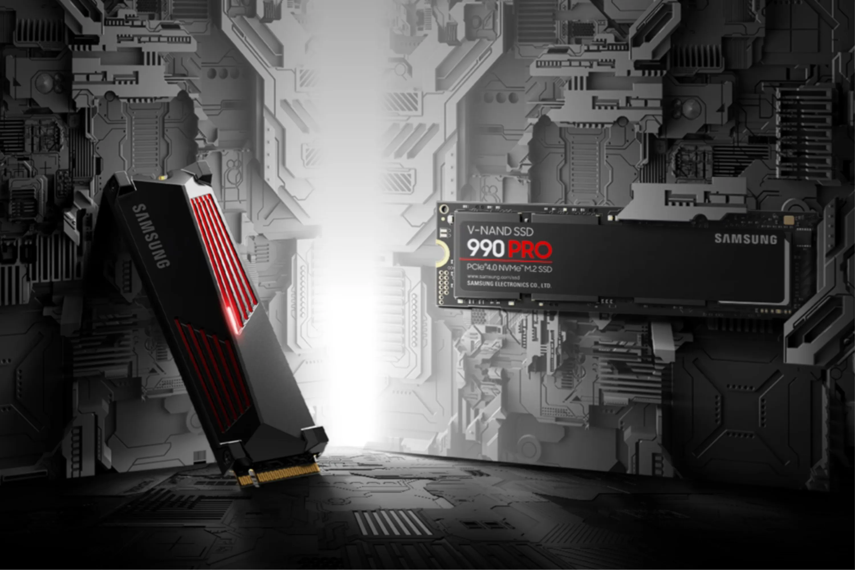 Các phiên bản của Samsung 990 Pro SSD.