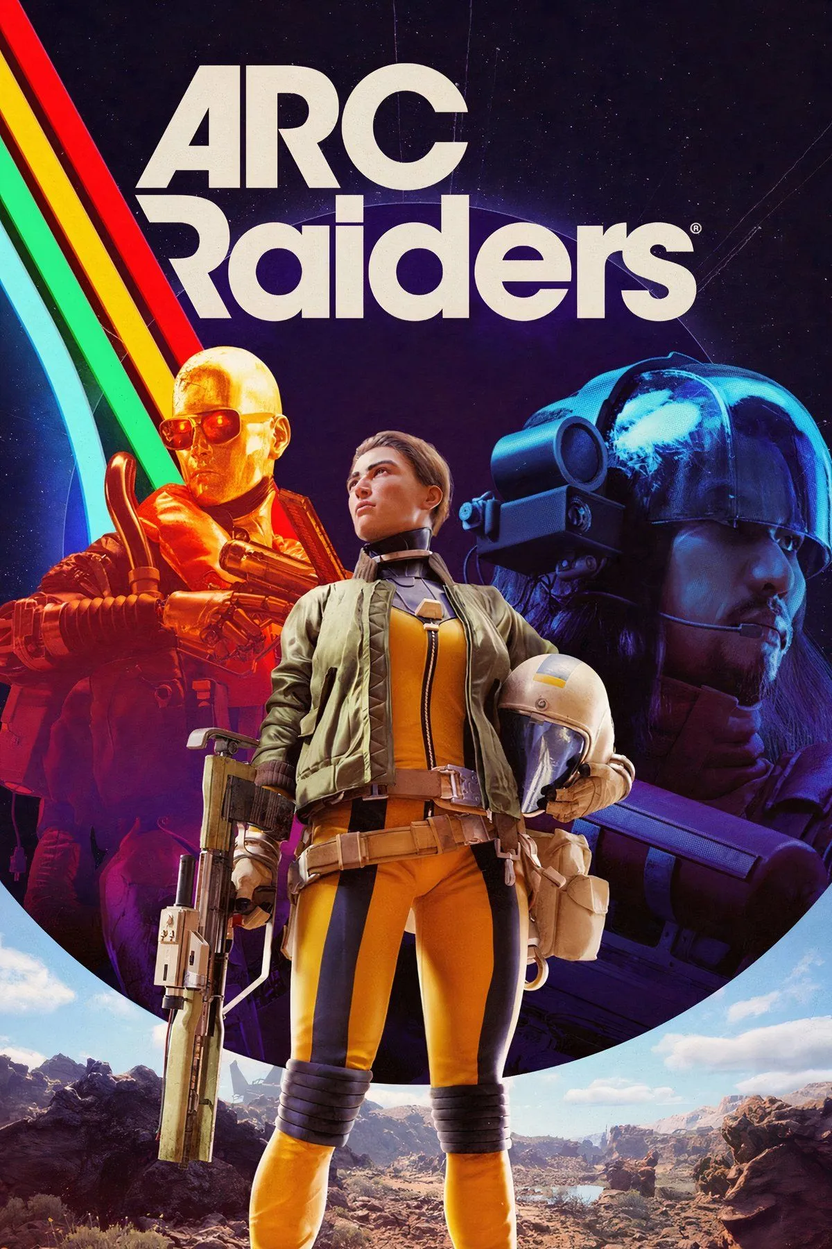 Các Raider chiến đấu chống lại robot ARC trong thế giới hậu tận thế của ARC Raiders