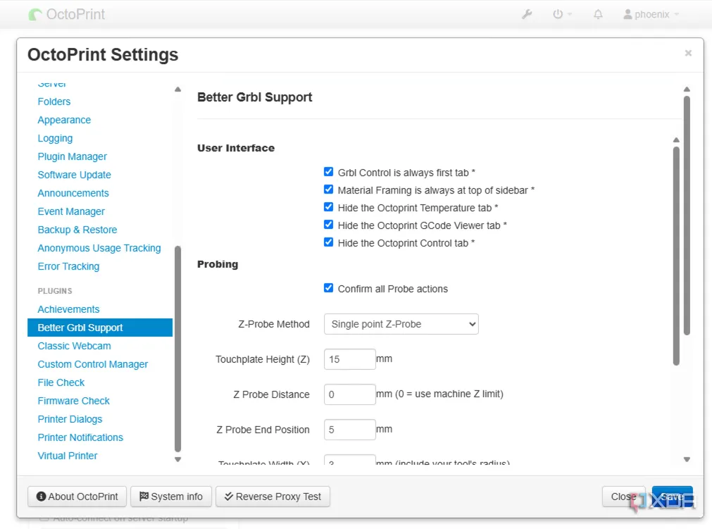 Cài đặt Plugin BetterGRBLSupport trong OctoPrint