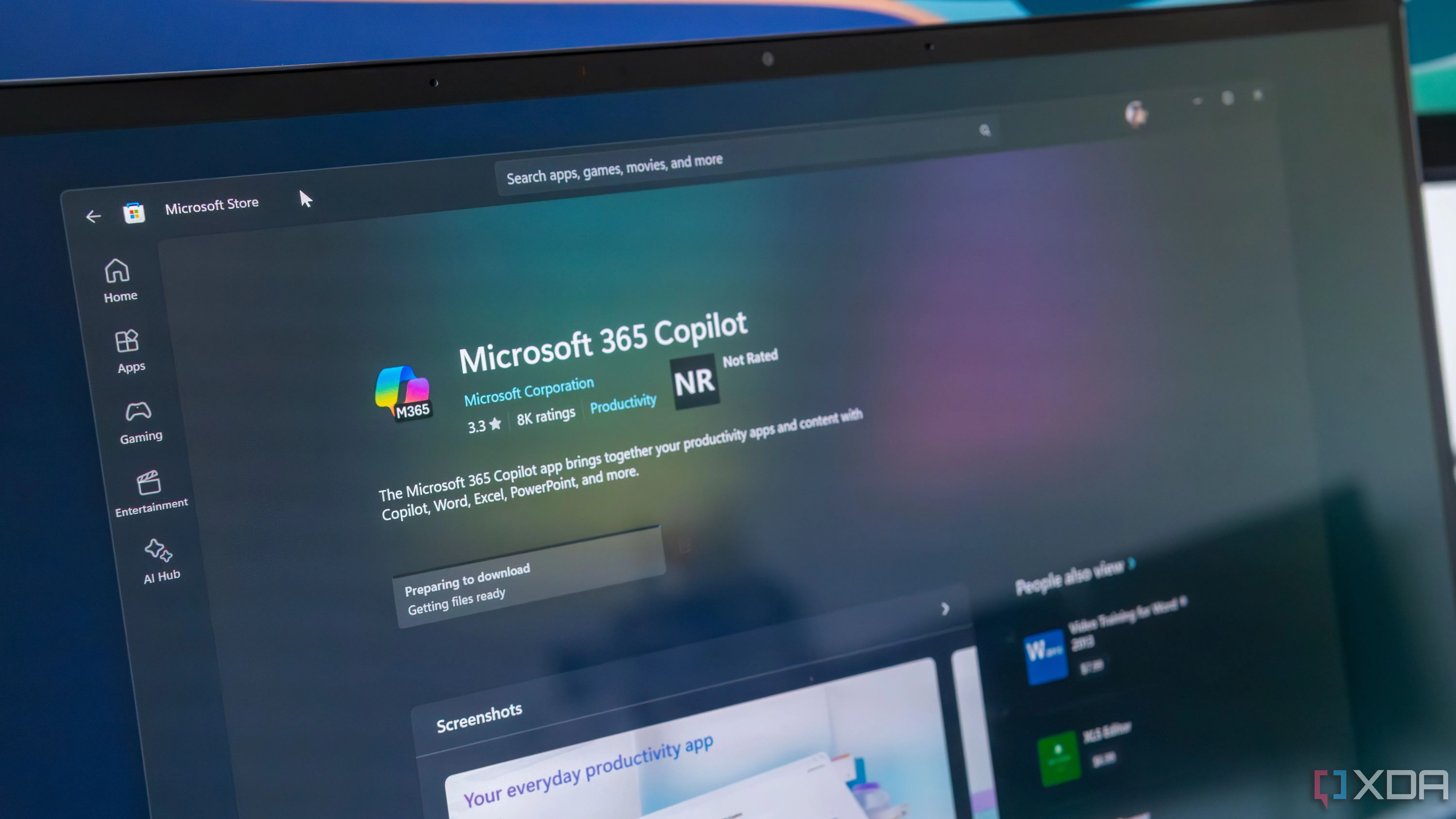Cận cảnh giao diện Microsoft 365 Copilot trên Microsoft Store