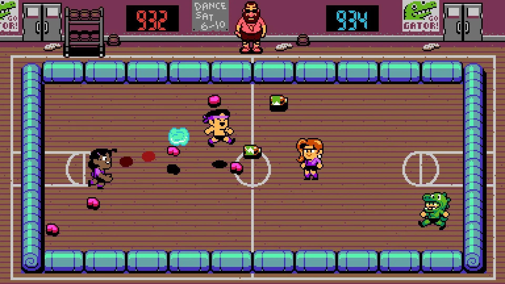 Cảnh chơi một trong 50 tựa game của UFO 50, thể hiện phong cách đồ họa pixel đặc trưng.