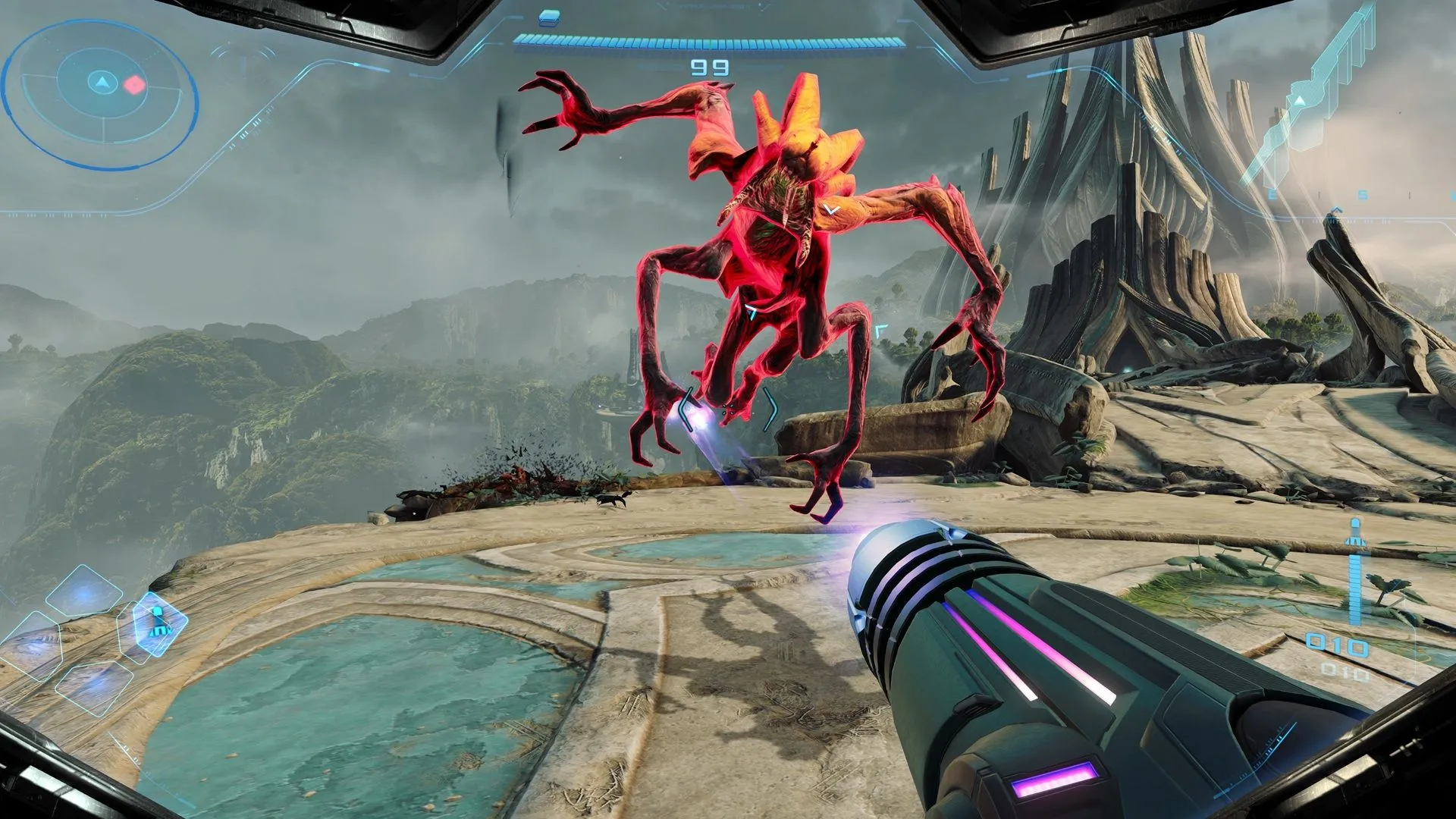 Cảnh gameplay ấn tượng từ Metroid Prime 4: Beyond trên Nintendo Switch 2