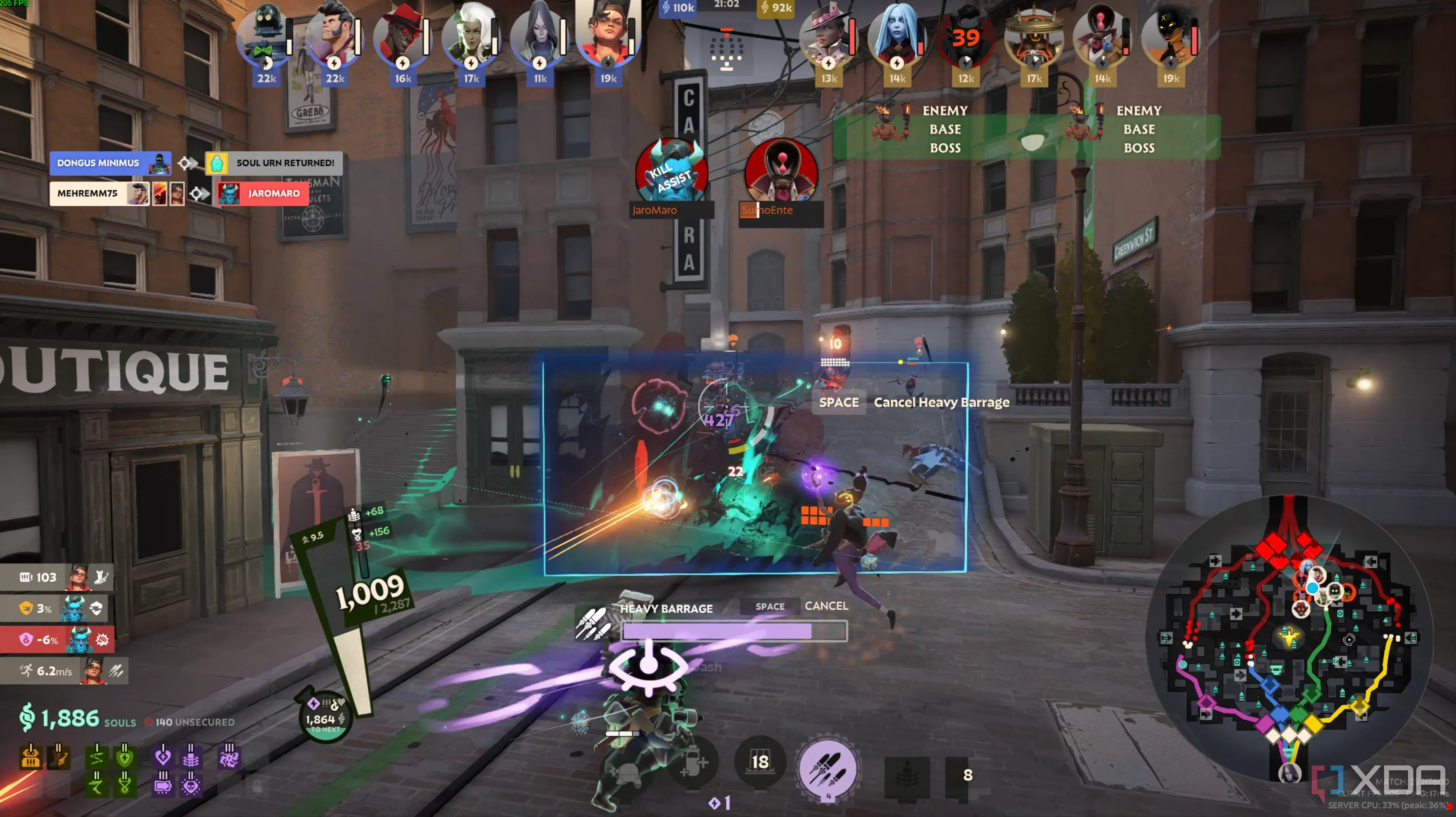 Cảnh giao tranh trong tựa game Deadlock, nơi các dữ liệu rò rỉ về &quot;HLX&quot; của Half-Life mới được tìm thấy