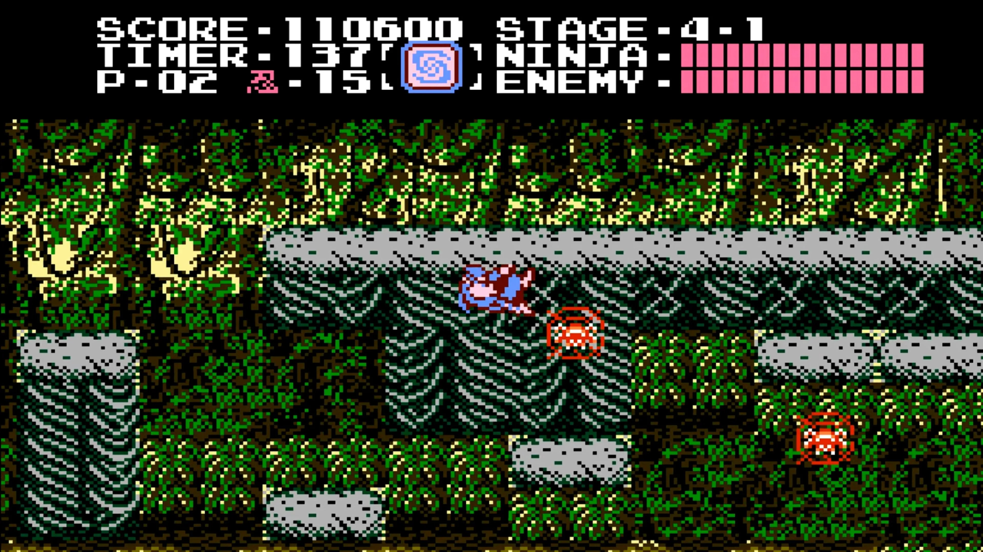 Cảnh hành động khốc liệt của nhân vật chính trong game Ninja Gaiden