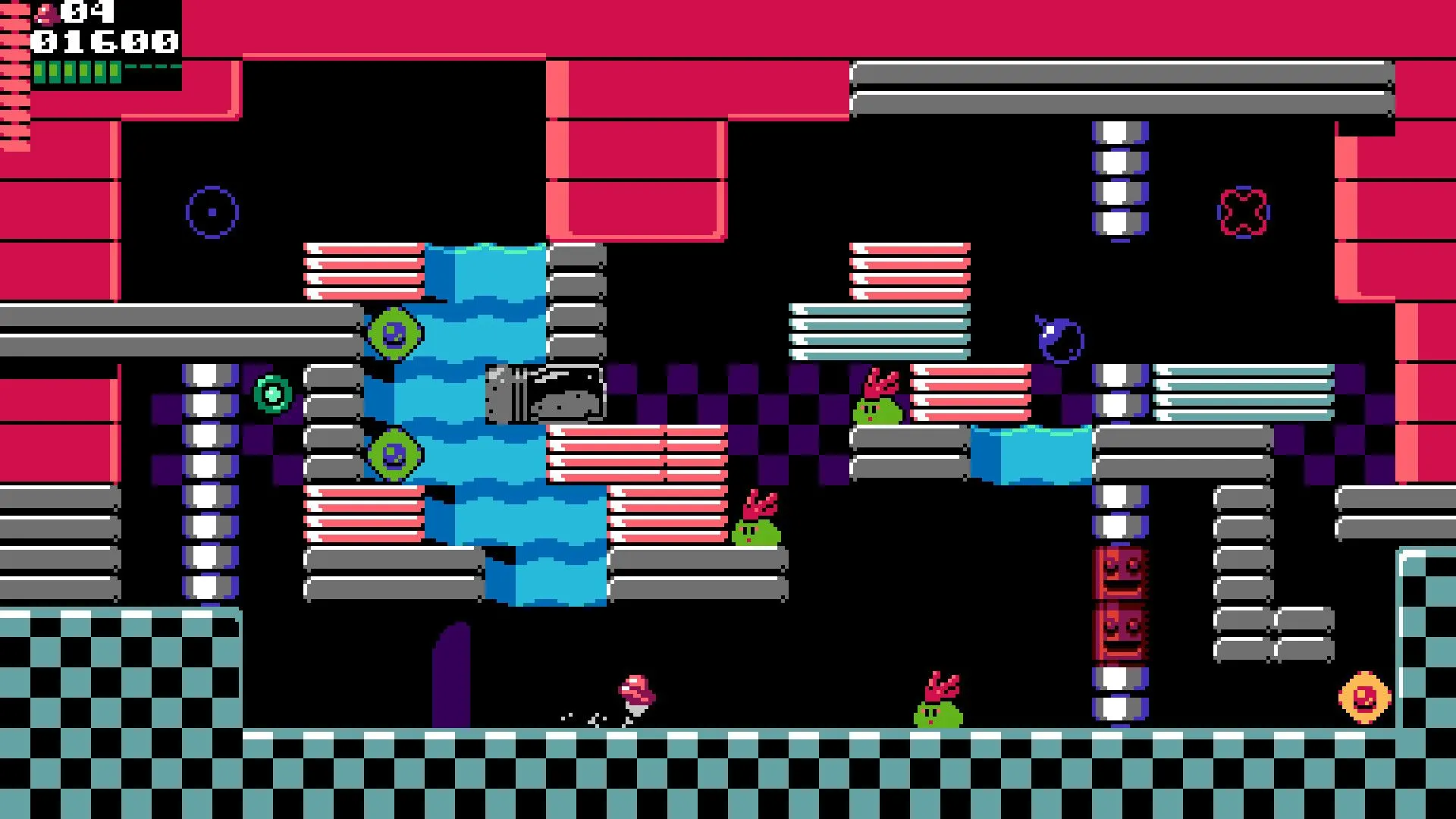 Cảnh hành động trong một tựa game của UFO 50, mang lại cảm giác hoài niệm.