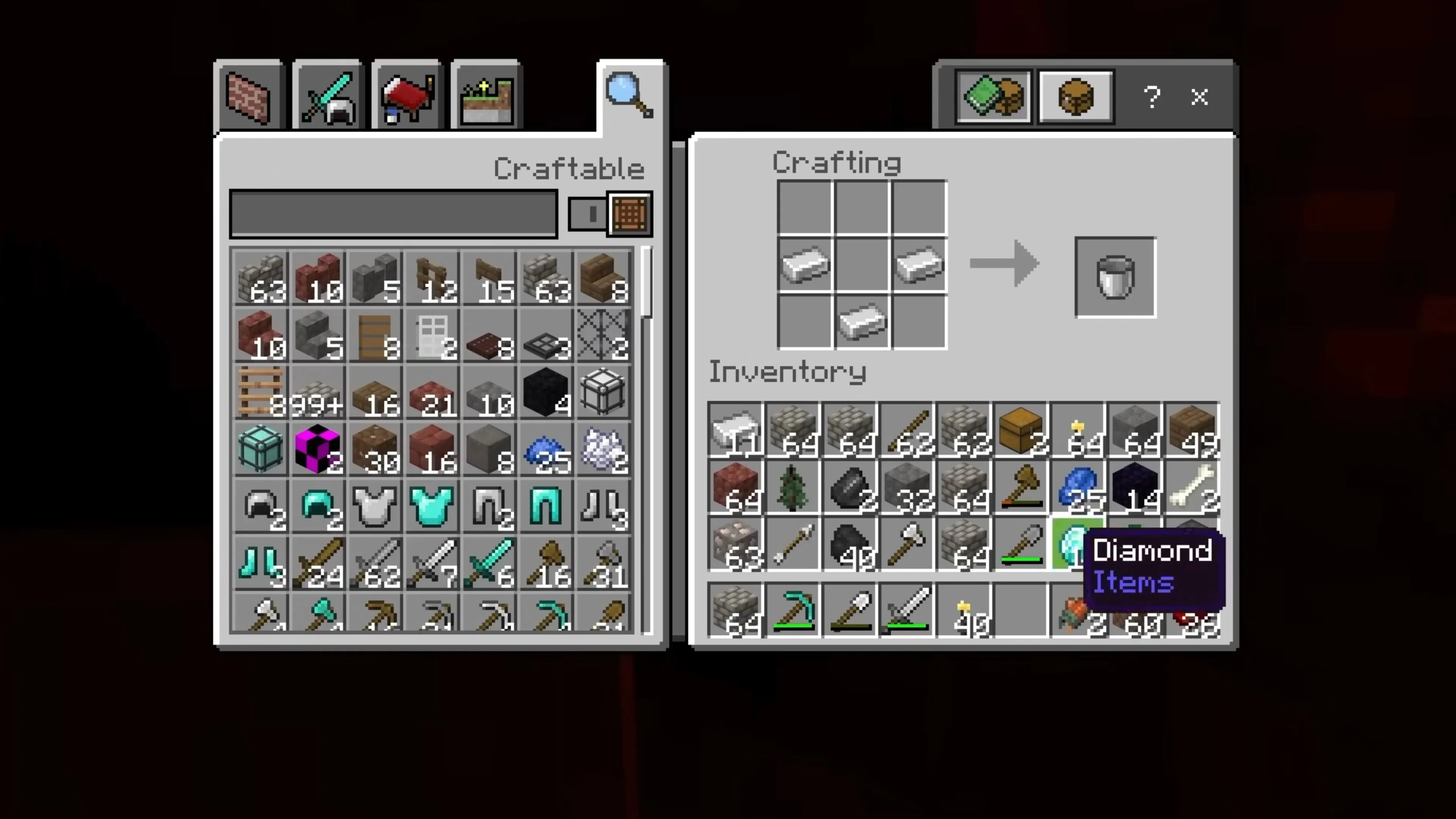 Cảnh một ngôi làng dân cư trong thế giới mở rộng lớn của Minecraft