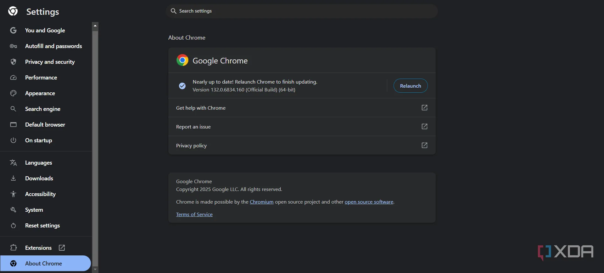 Cập nhật Google Chrome để cải thiện bảo mật và hiệu năng.