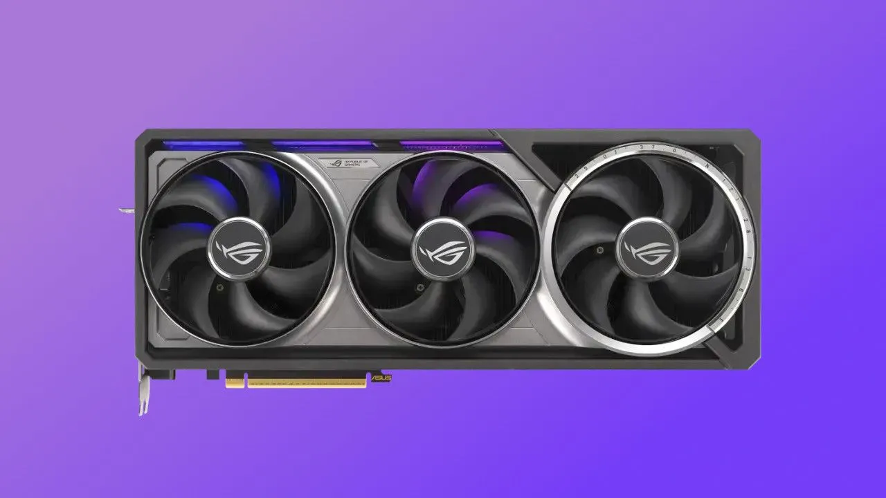 Card đồ họa Asus ROG Astral GeForce RTX 5090 với hệ thống tản nhiệt 4 quạt