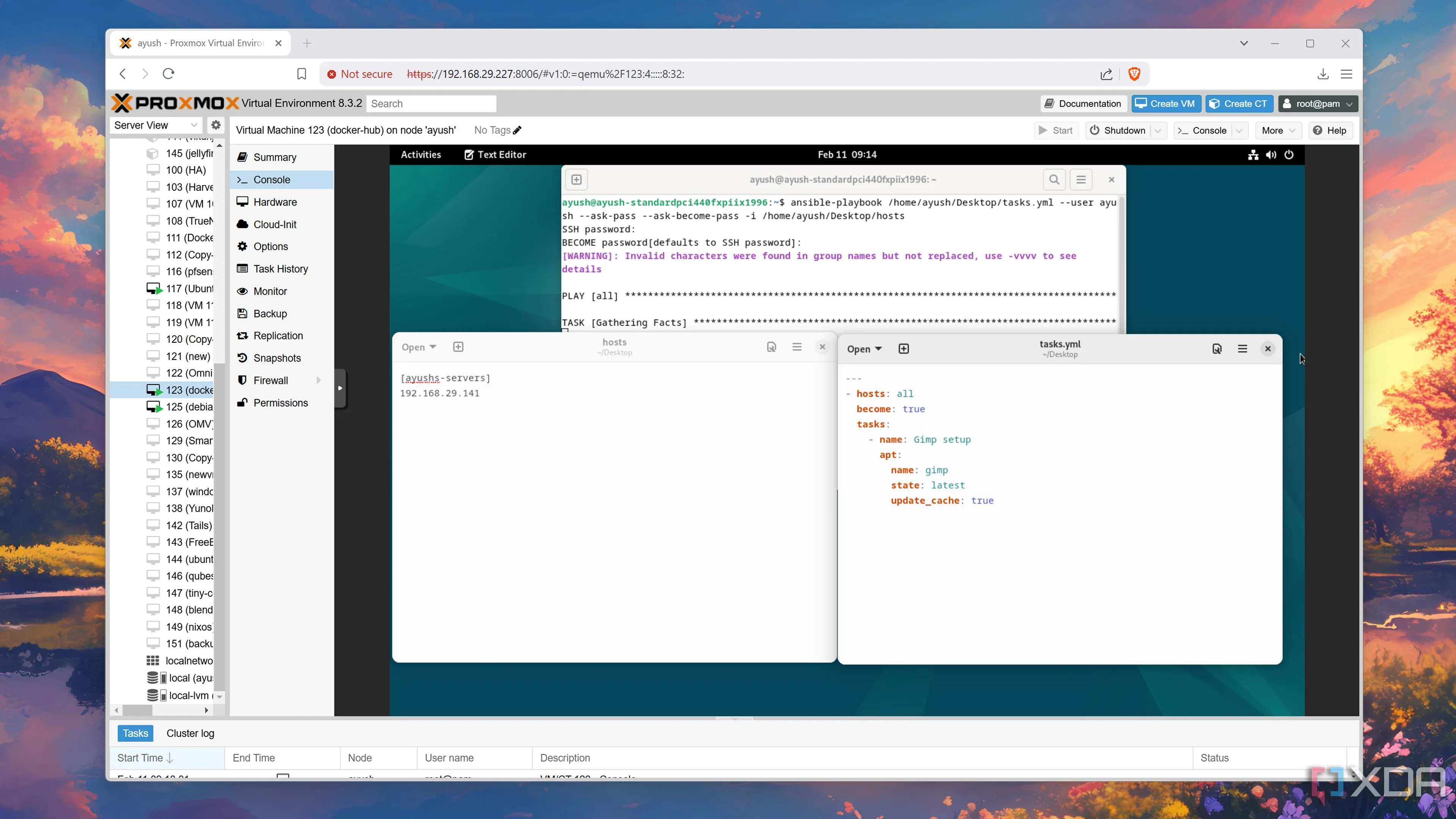 Chạy script Ansible trong môi trường Proxmox