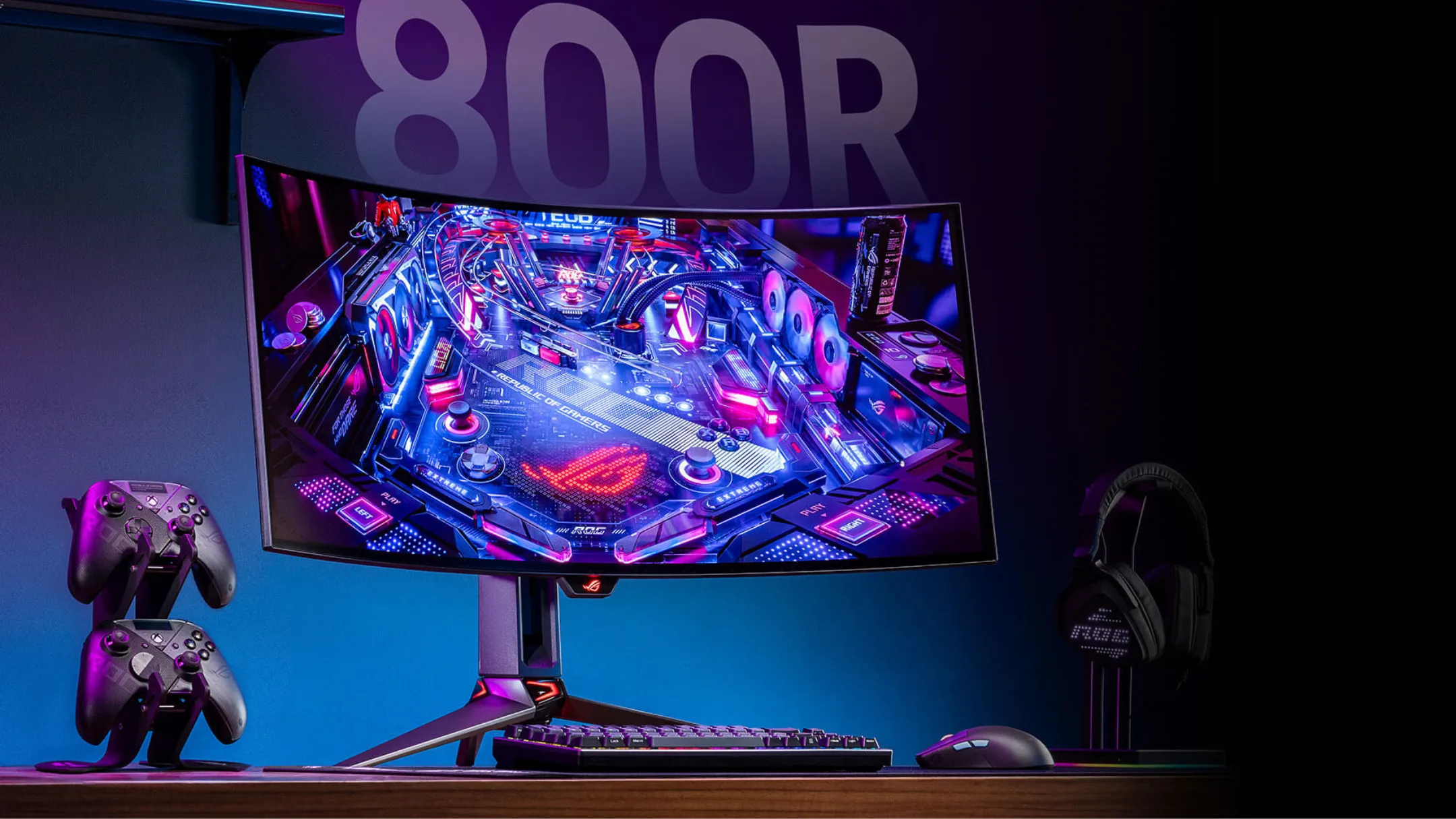 Chi tiết mặt trước màn hình Asus ROG Swift PG34WCDM 34 inch OLED cong 800R